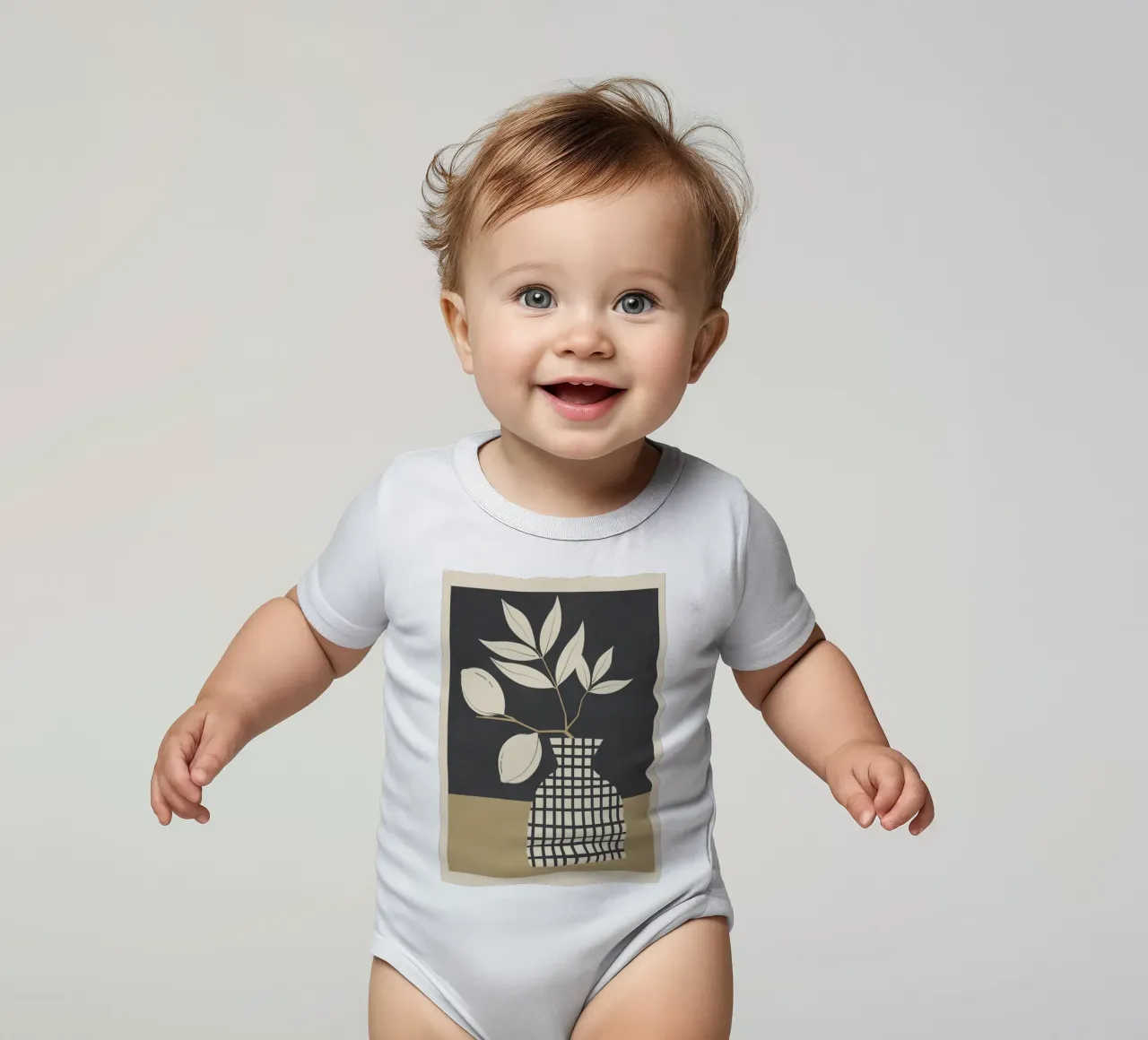Lemon Stillness 1 body neonato maniche corte da Nadjaa