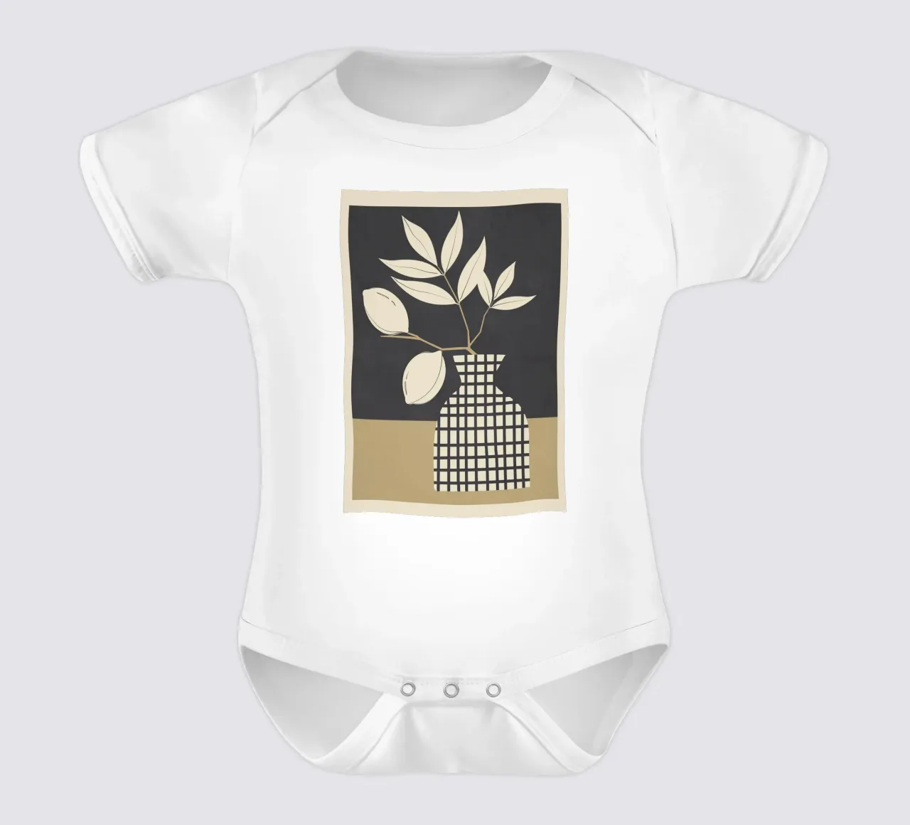 Lemon Stillness 1 body neonato maniche corte da Nadjaa