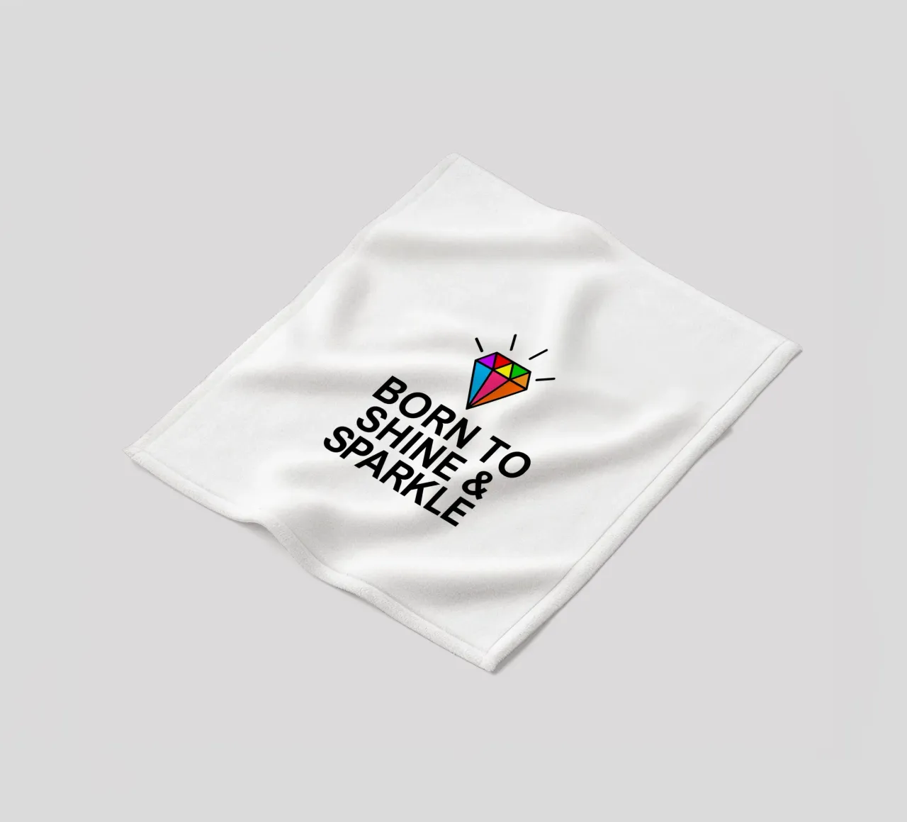 Born to shine and sparkle coperta in pile da baobabprintstore