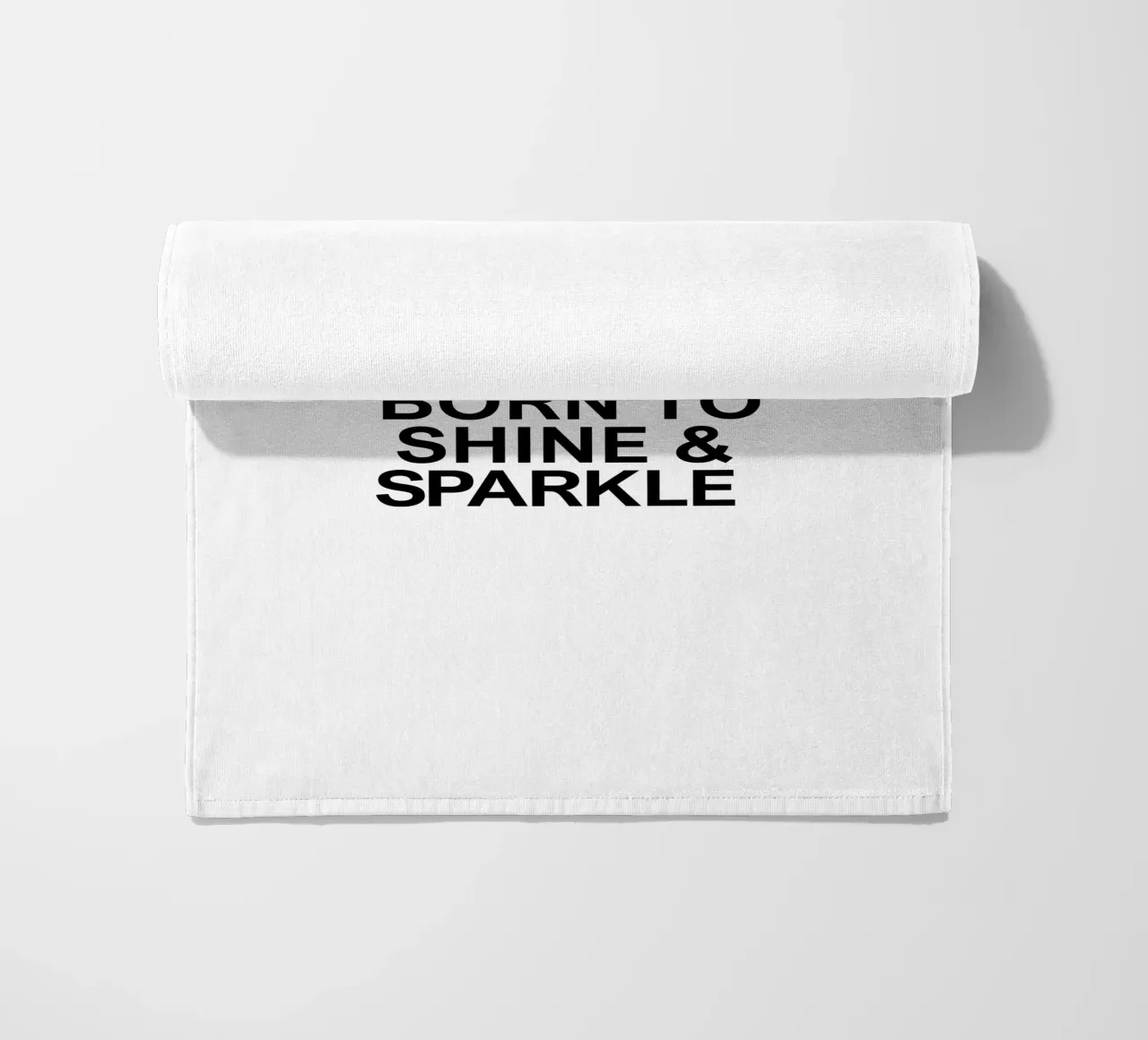 Born to shine and sparkle telo mare da baobabprintstore