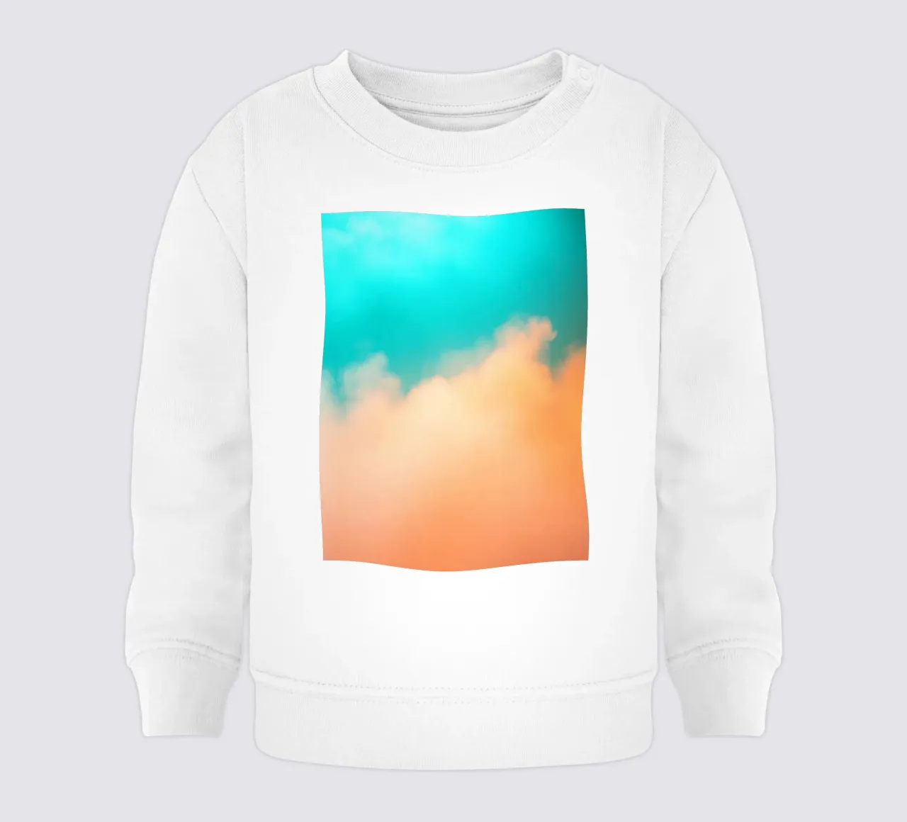 Nuvole colorate si fondono in un cielo tranquillo durante il tramonto felpa neonato da DesignDoodle