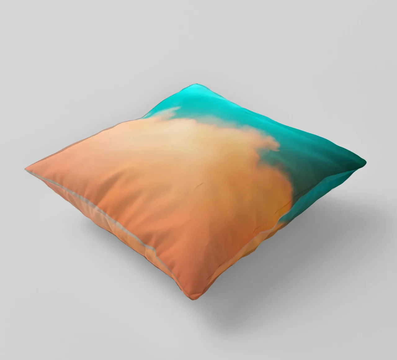 Nuvole colorate si fondono in un cielo tranquillo durante il tramonto cuscino da DesignDoodle