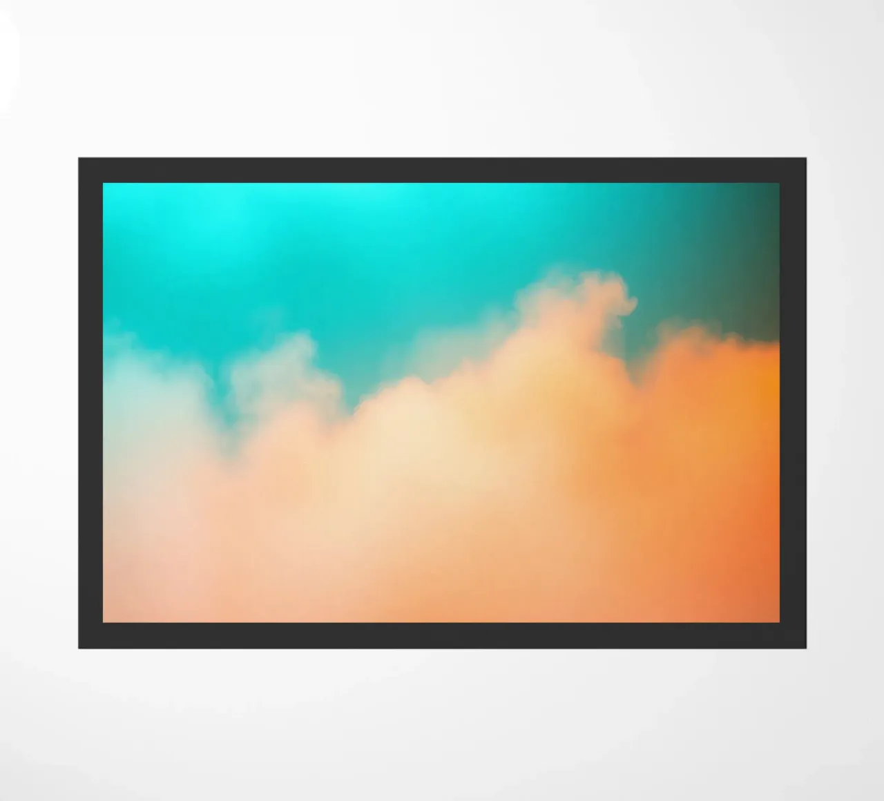 Nuvole colorate si fondono in un cielo tranquillo durante il tramonto zerbino da DesignDoodle