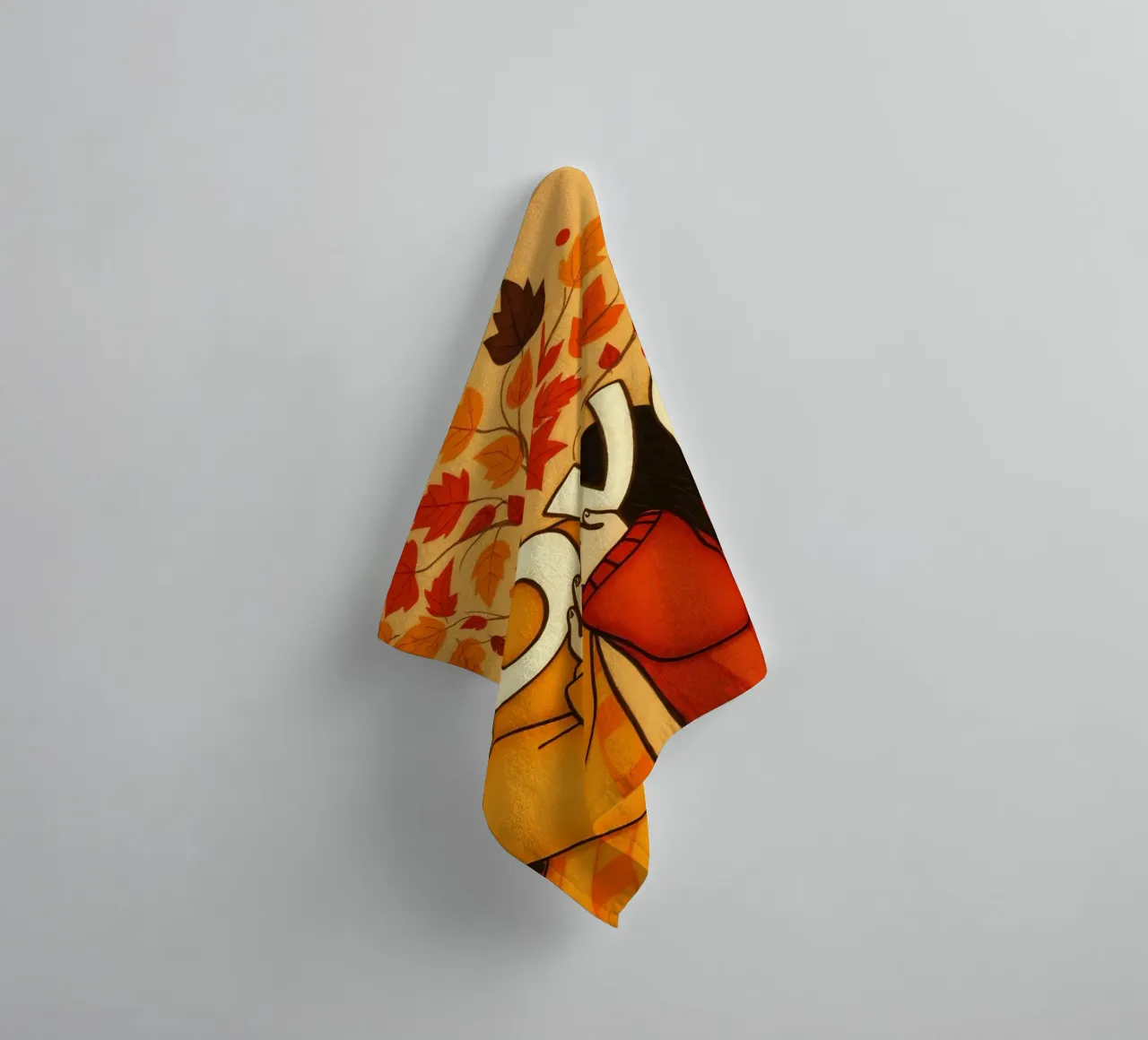 Une œuvre d'art symbolisant l'unité et l'amour, utilisant des couleurs chaudes et terreuses. serviette de bain de DesignDoodle