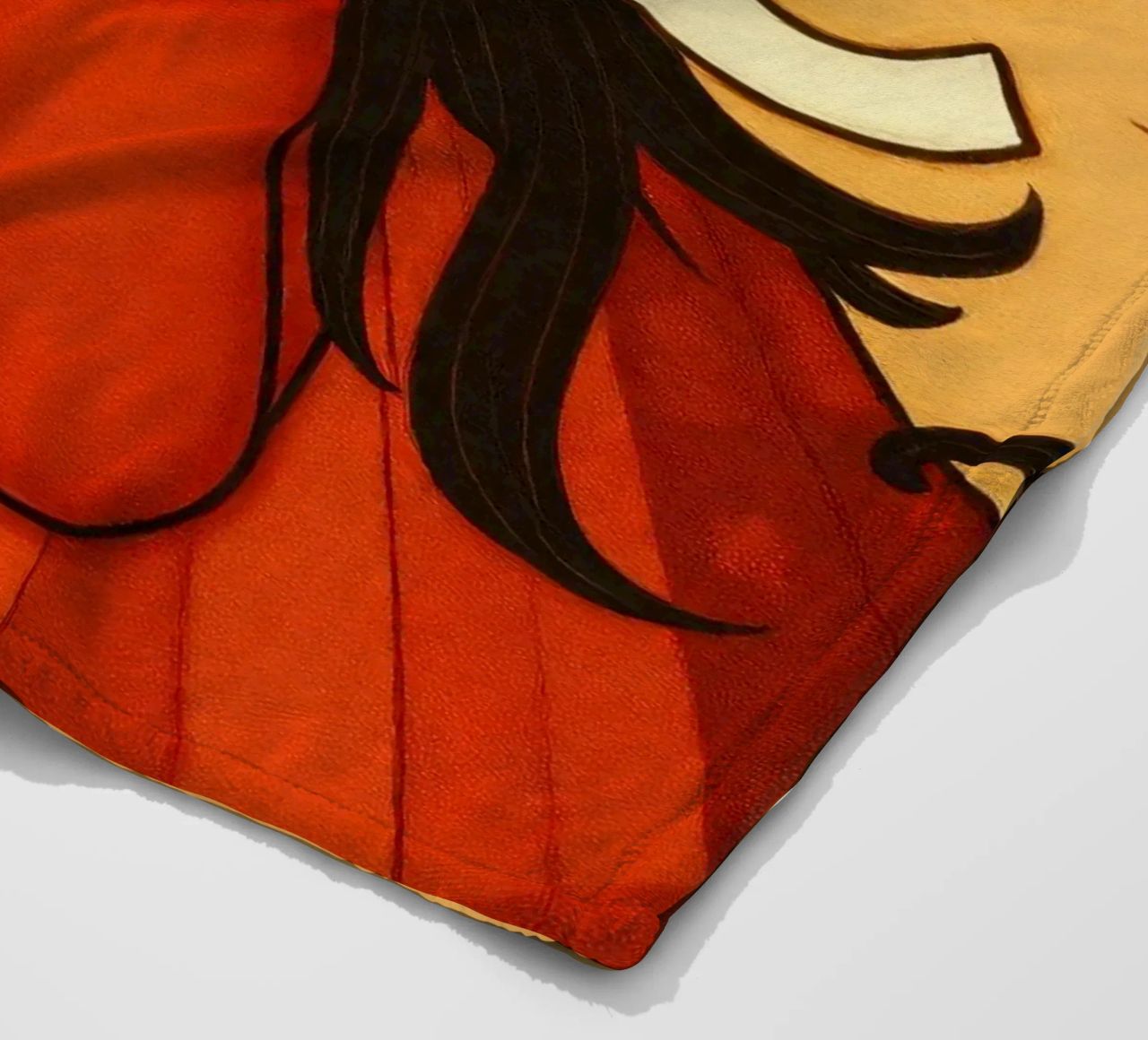 Un'opera d'arte che simboleggia l'unità e l'amore, utilizzando le calde tonalità della terra. coperta in pile da DesignDoodle