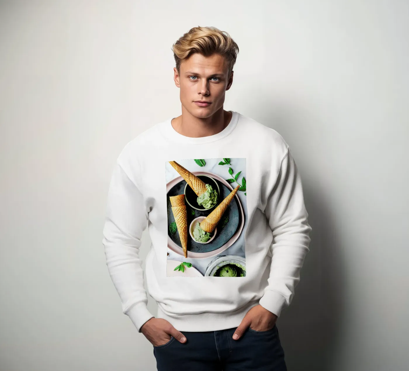 Minz Eis sweatshirt by Eat this