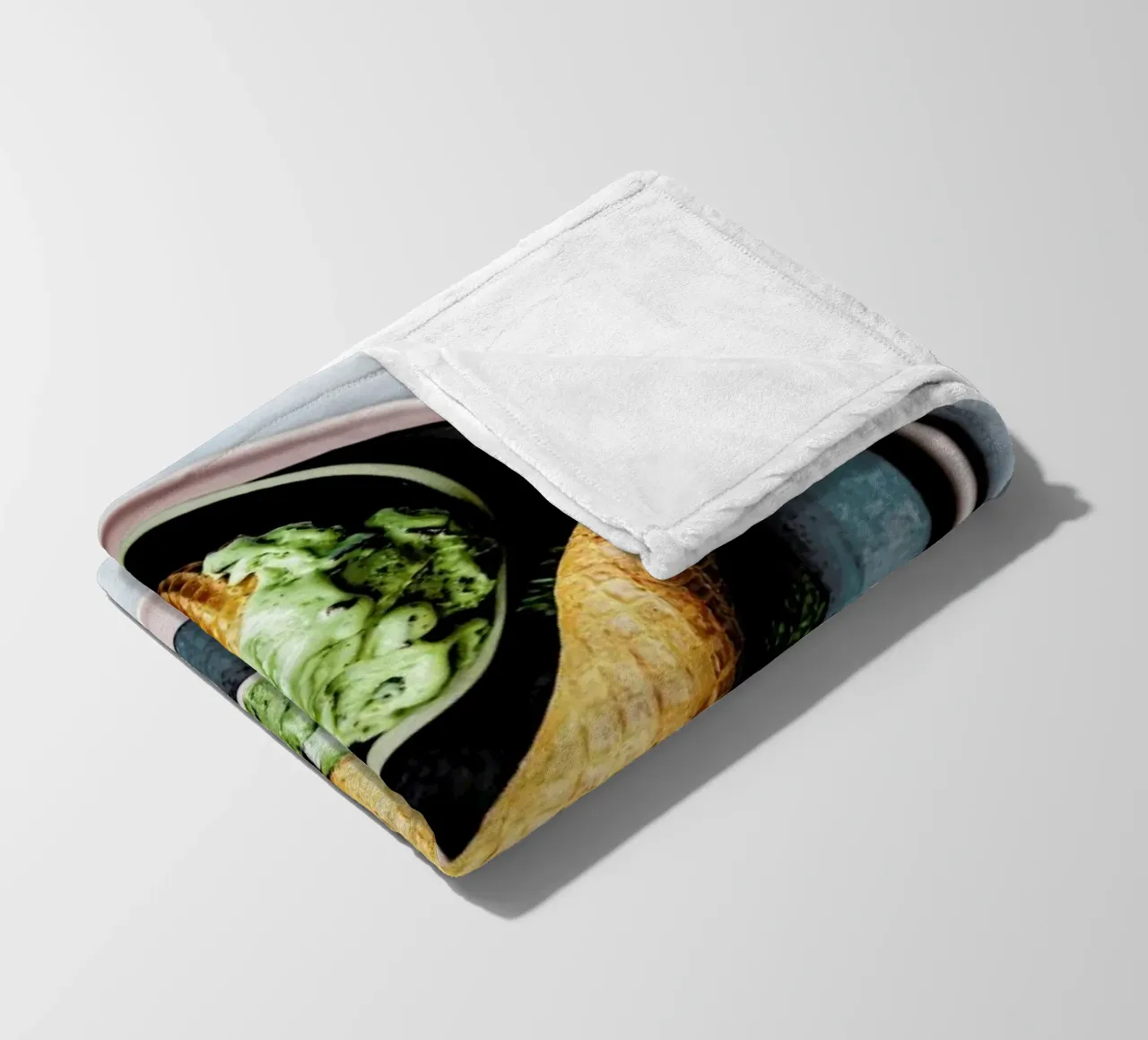 Minz Eis Fleecedecke von Eat this
