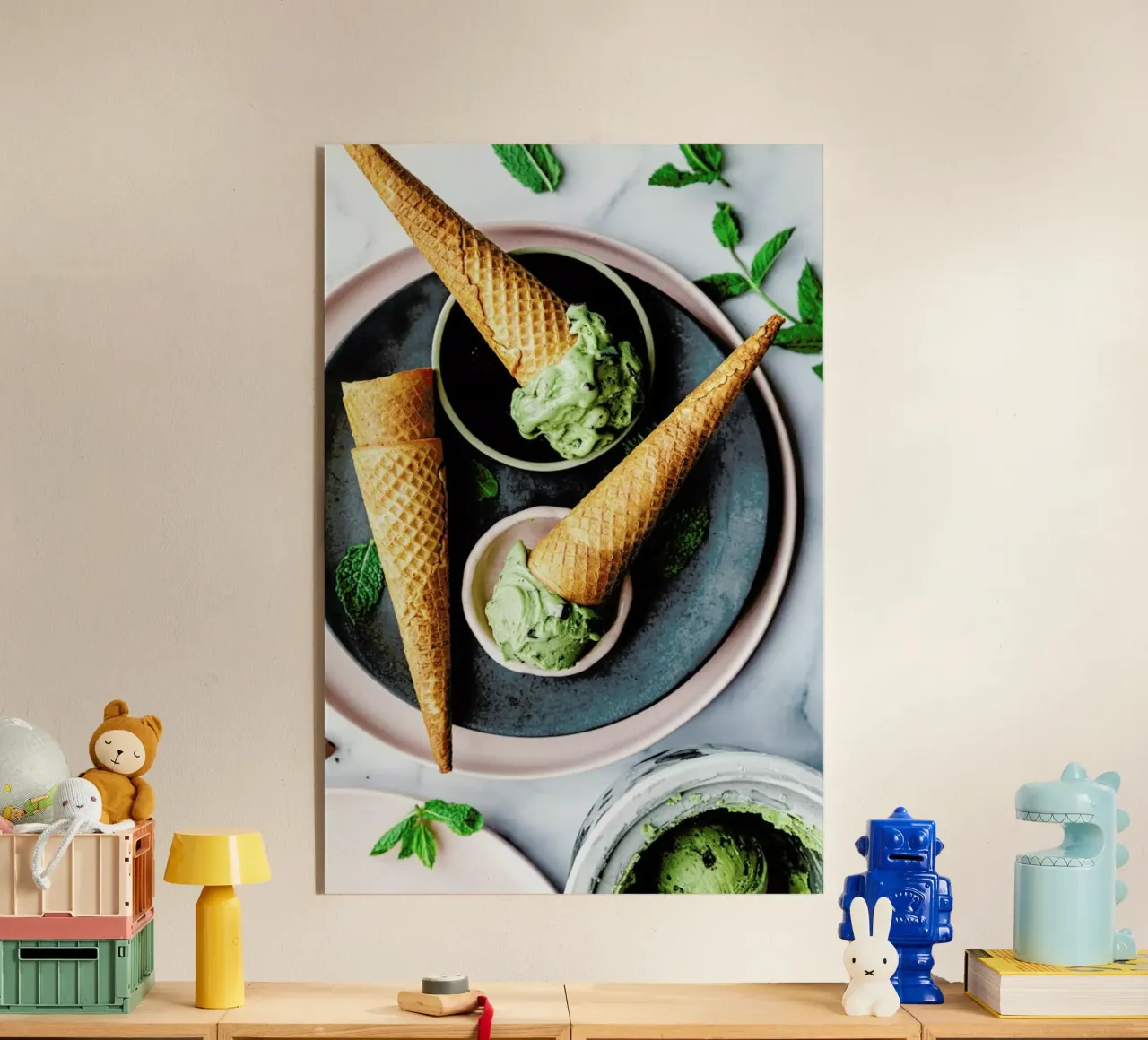 Minz Eis plexiglass da Eat this