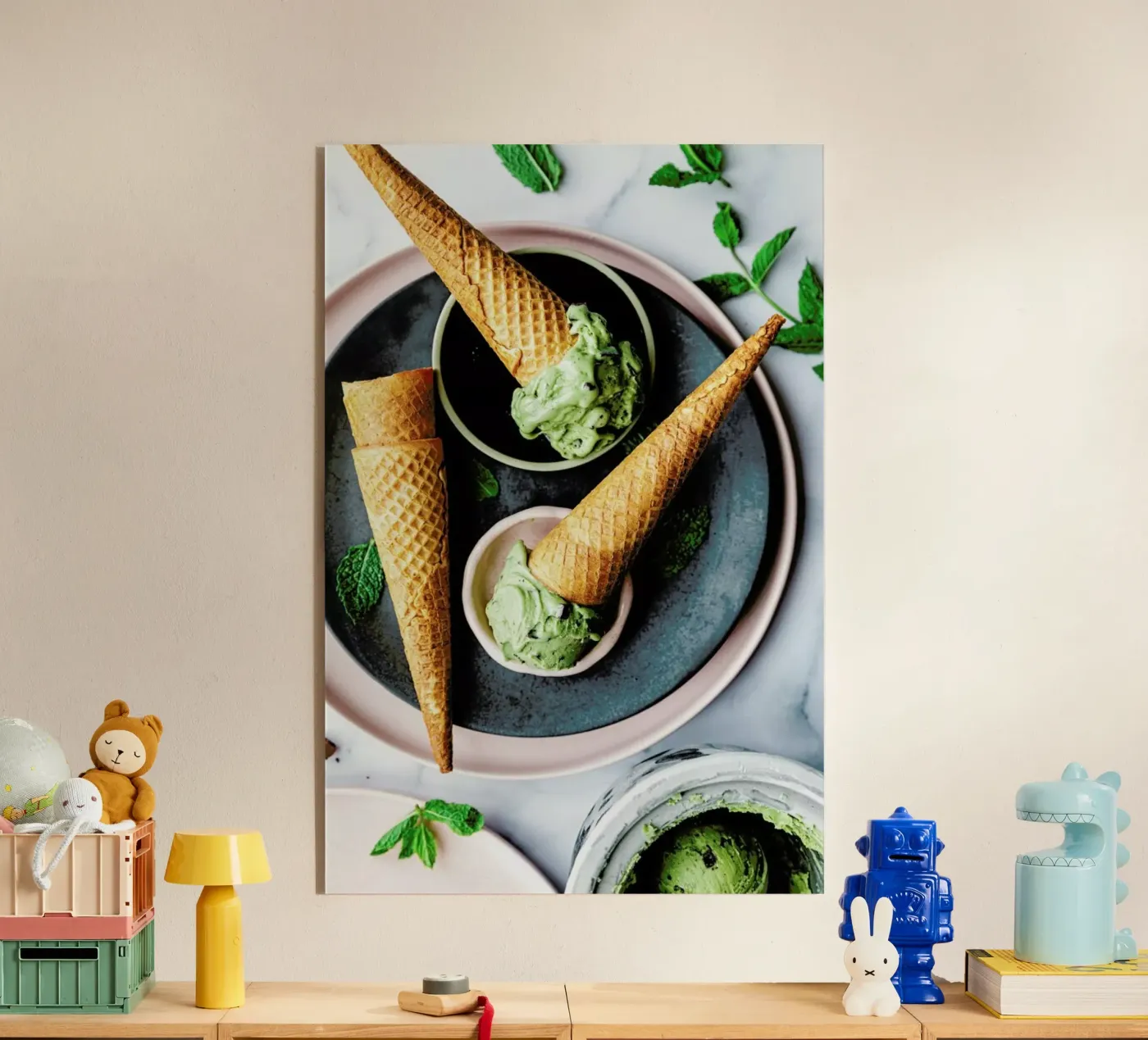 Minz Eis acryl van Eat this