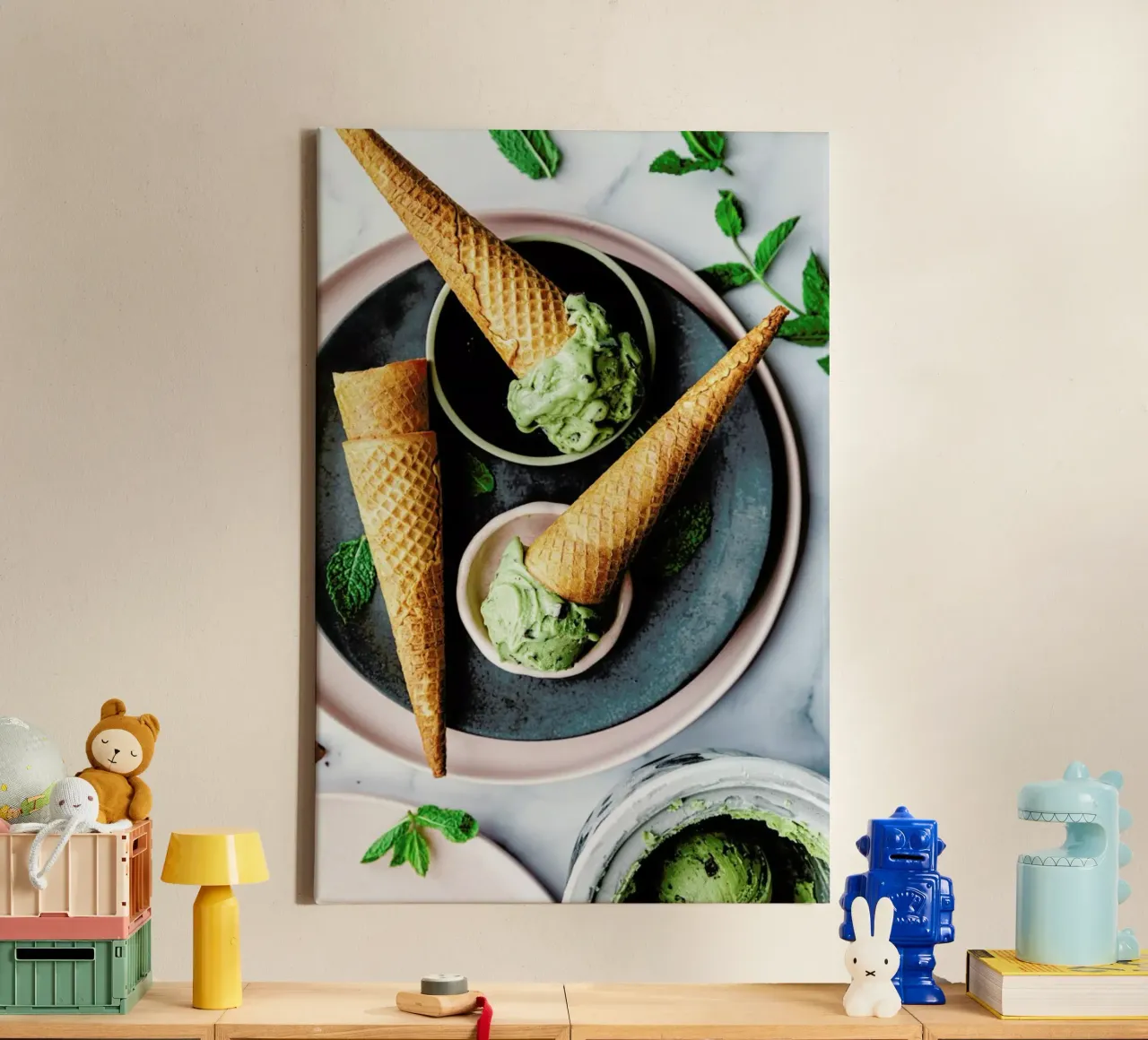 Minz Eis canvas by Eat this