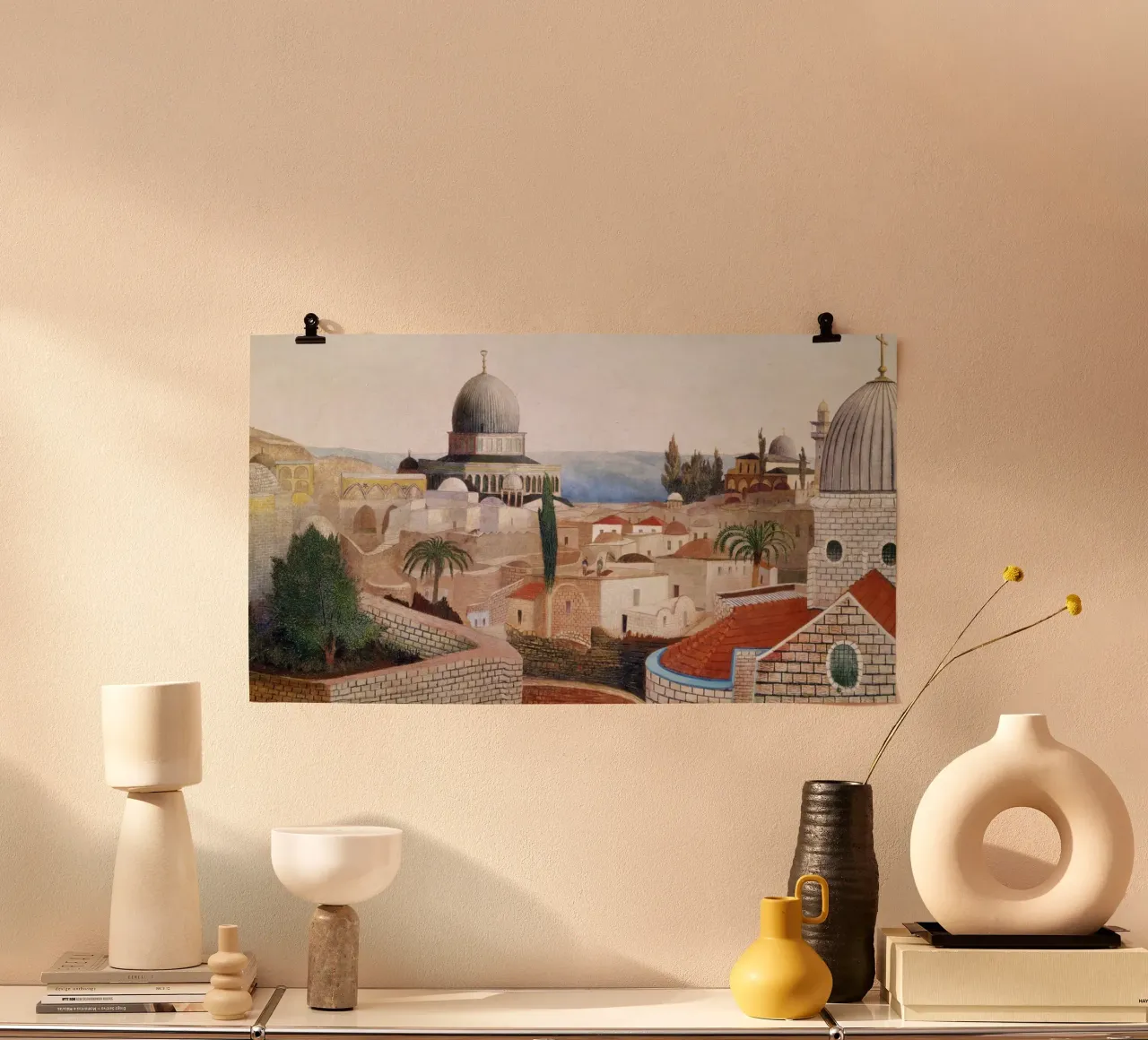 Tivadar Csontváry-Kosztka: Gerusalemme poster con telaio in plastica da ARTOTHEK