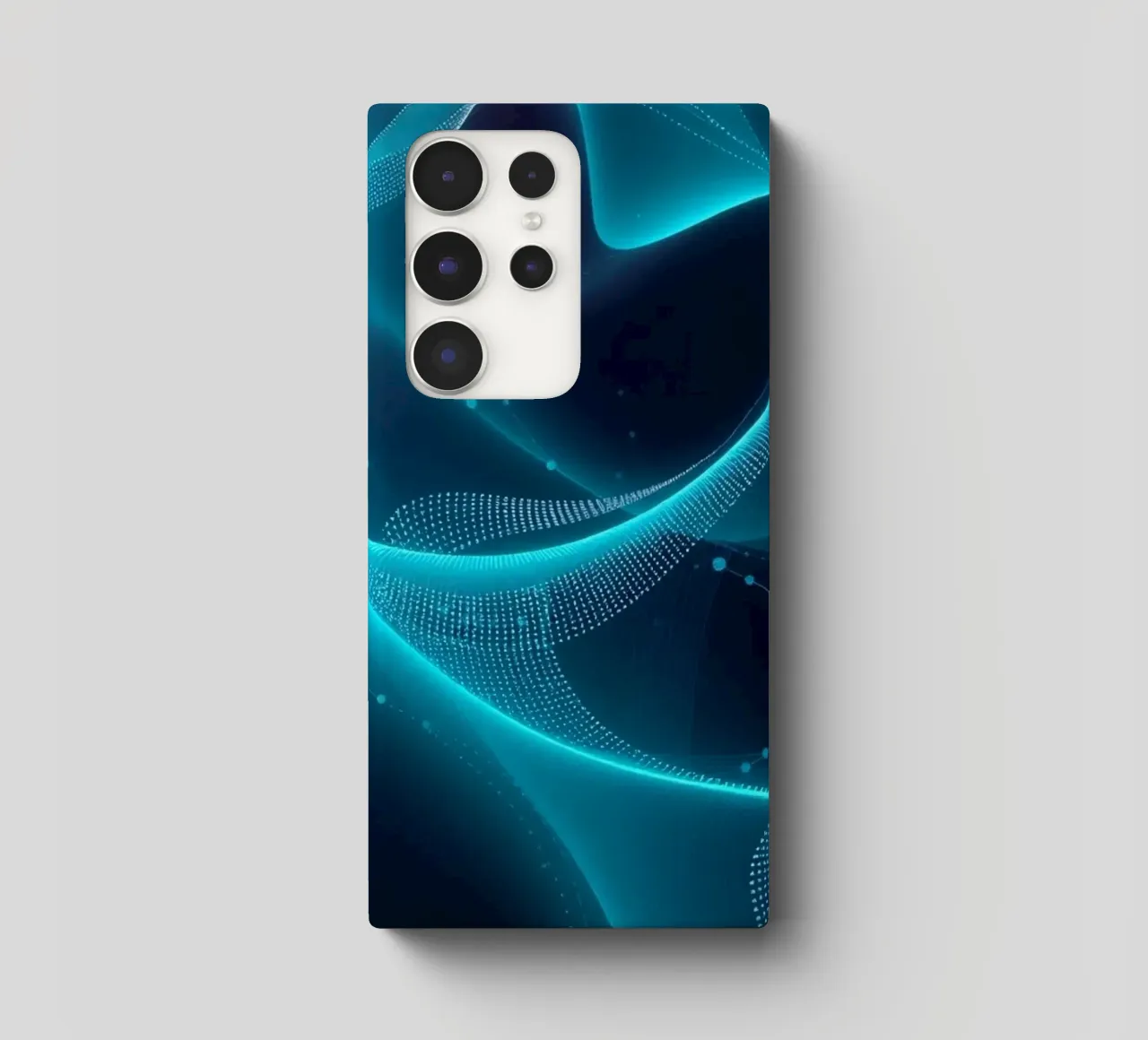 Lebendige digitale Wellen erzeugen abstrakte Muster und Tiefe Samsung Hülle von DesignDoodle