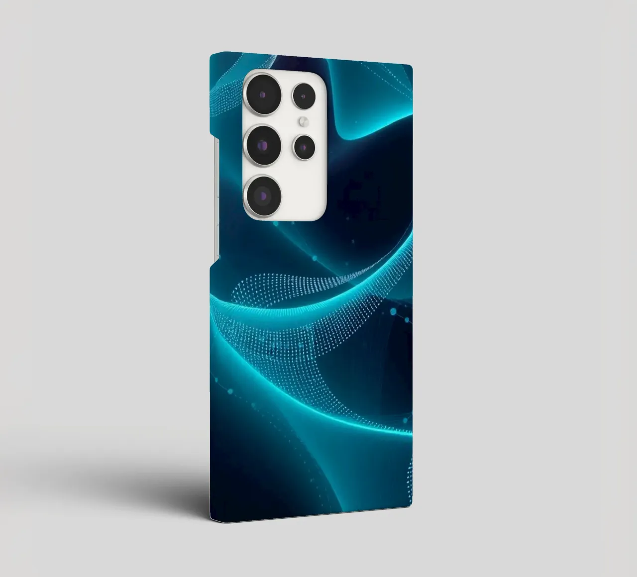 Lebendige digitale Wellen erzeugen abstrakte Muster und Tiefe Samsung Hülle von DesignDoodle