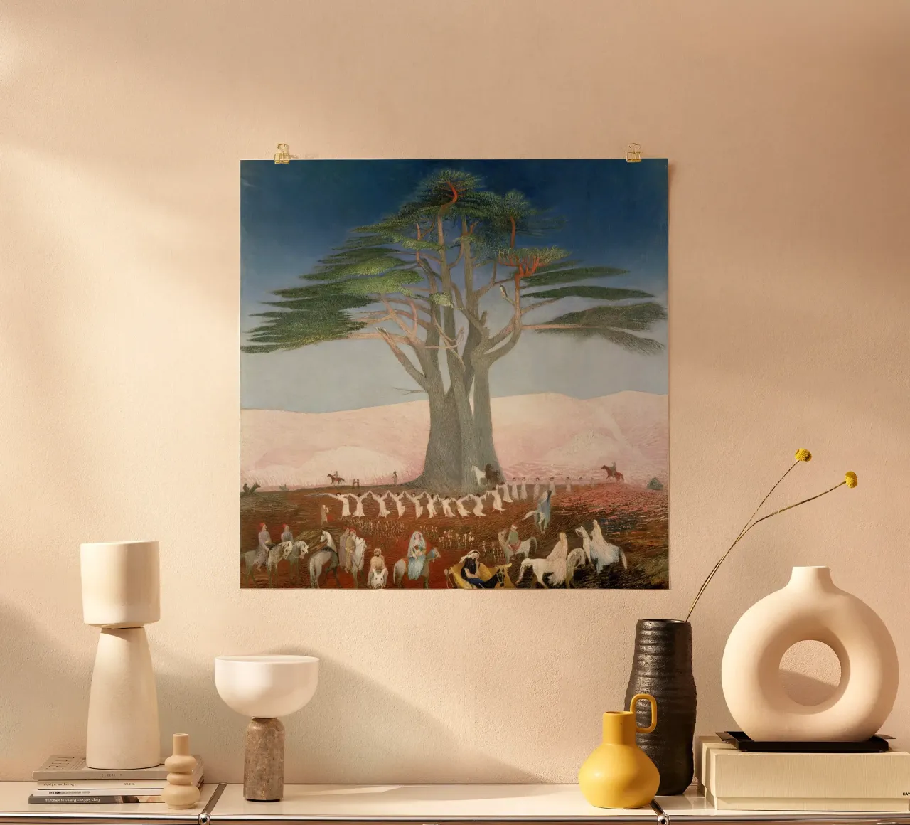 Tivadar Csontváry-Kosztka: pellegrinaggio poster con telaio in legno da ARTOTHEK