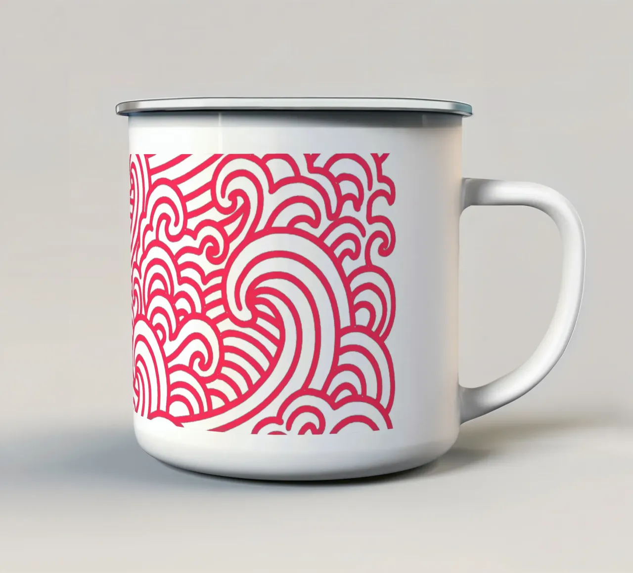 Onde selvagge in amore tazza in smalto da SMPLE