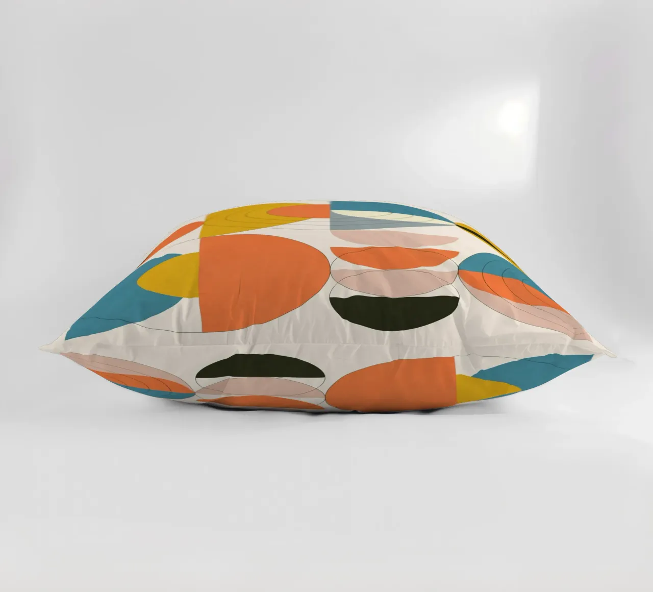 Round Flow No. 3 decorative cushion by Flow Line