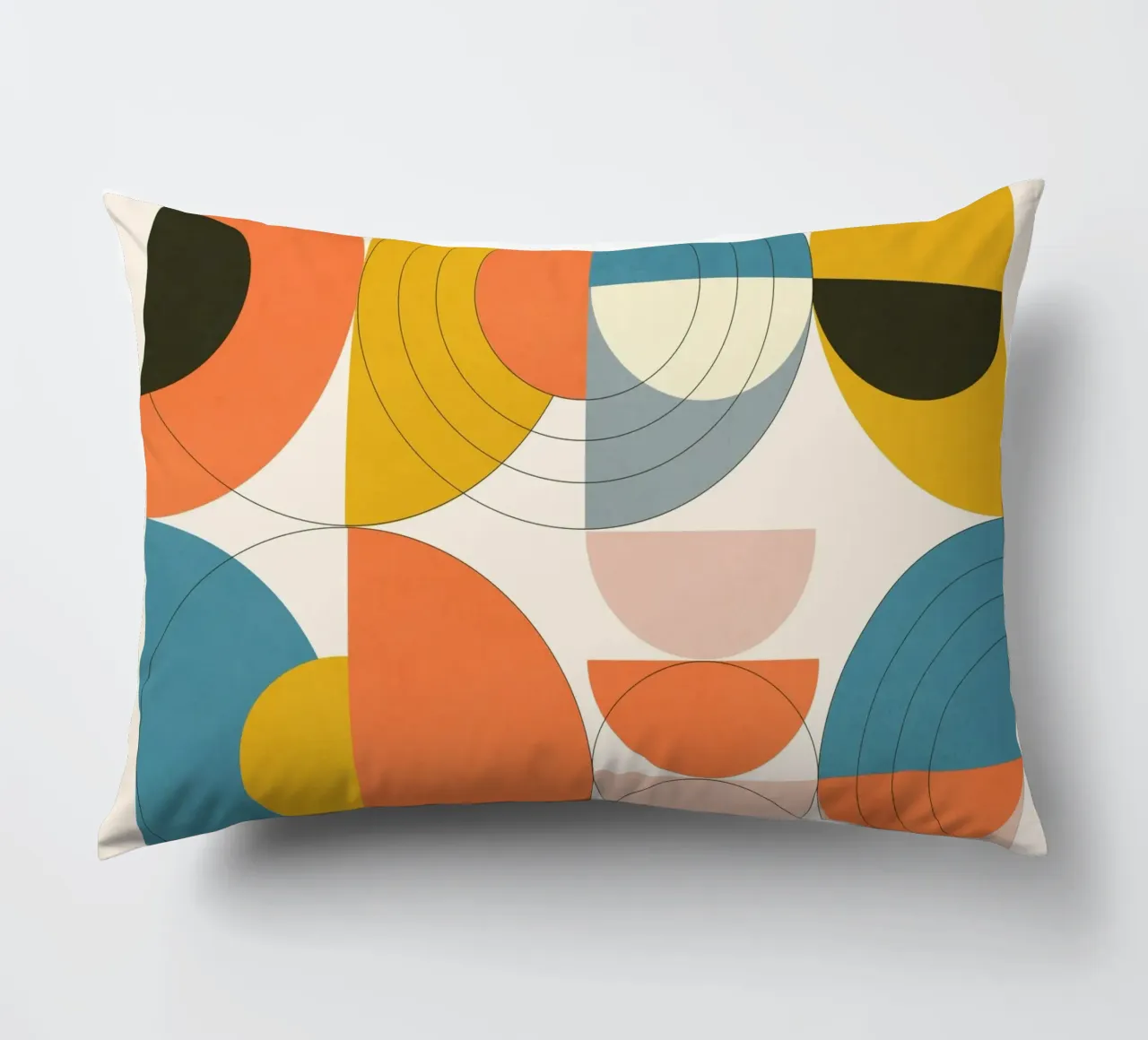 Round Flow No. 3 decorative cushion by Flow Line