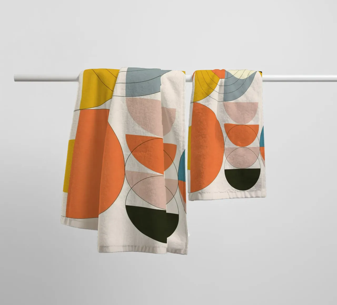 Round Flow No. 3 asciugamano da bagno da Flow Line