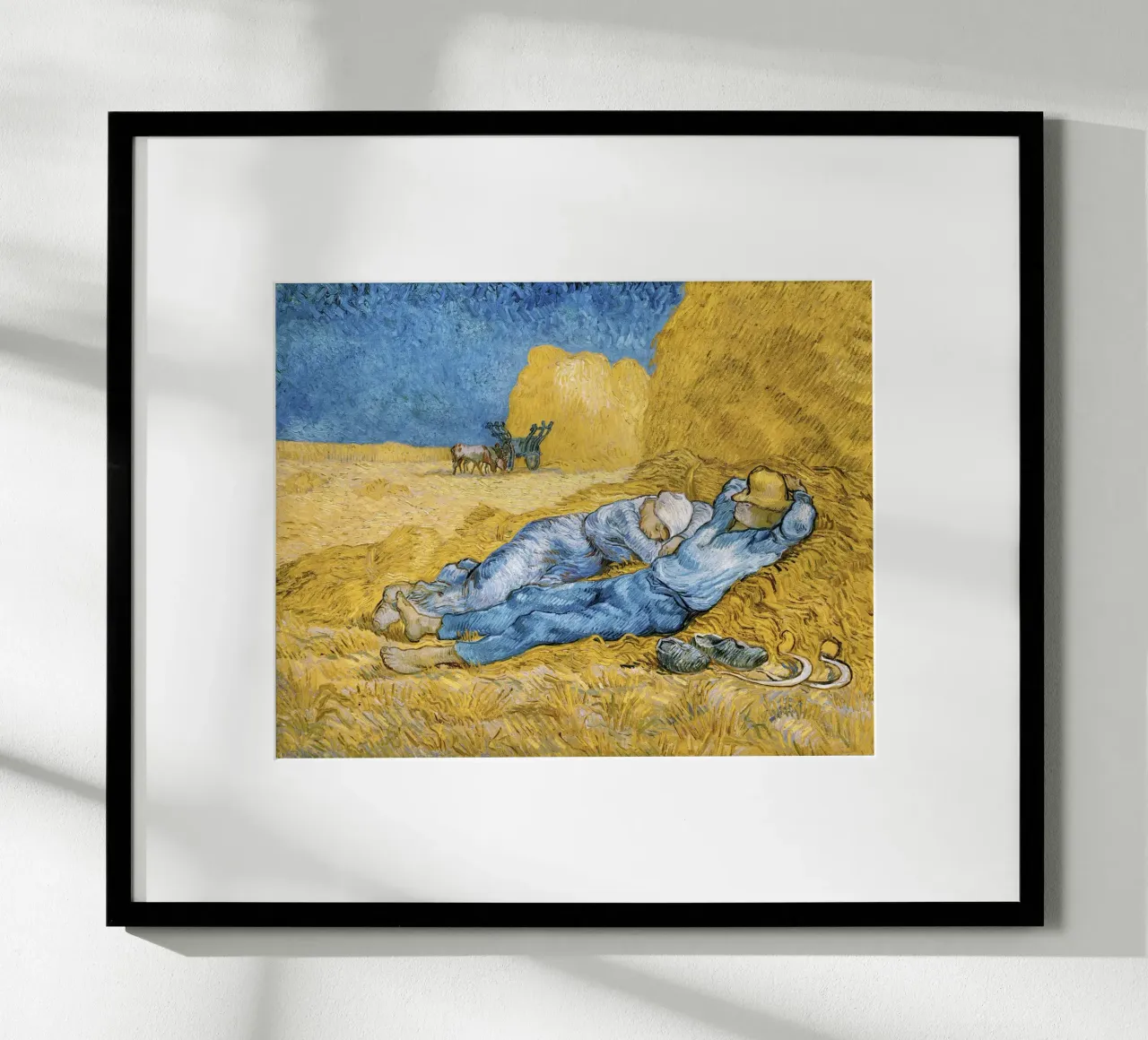 La Siesta di Vincent van Gogh (1890) poster da Van Gogh Prints