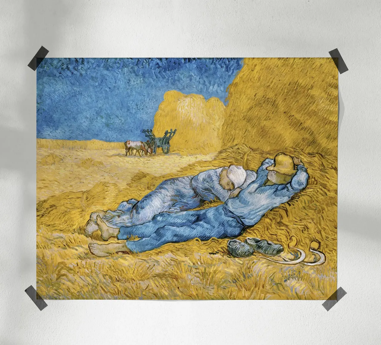 La Siesta di Vincent van Gogh (1890) poster da Van Gogh Prints