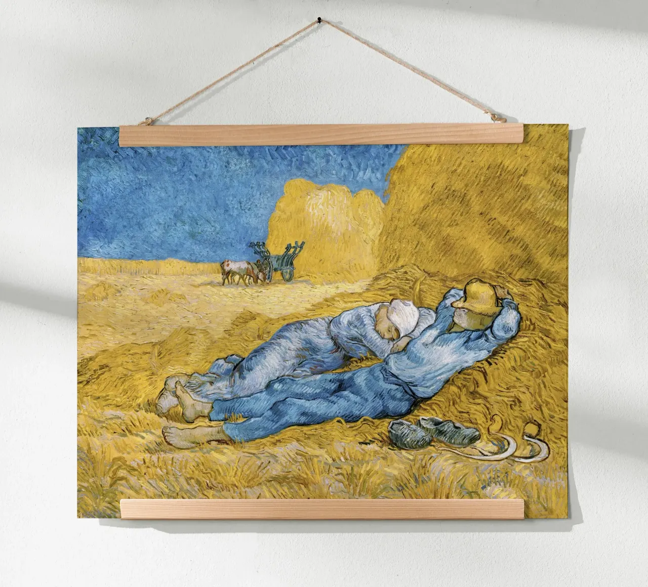 La Siesta di Vincent van Gogh (1890) poster da Van Gogh Prints