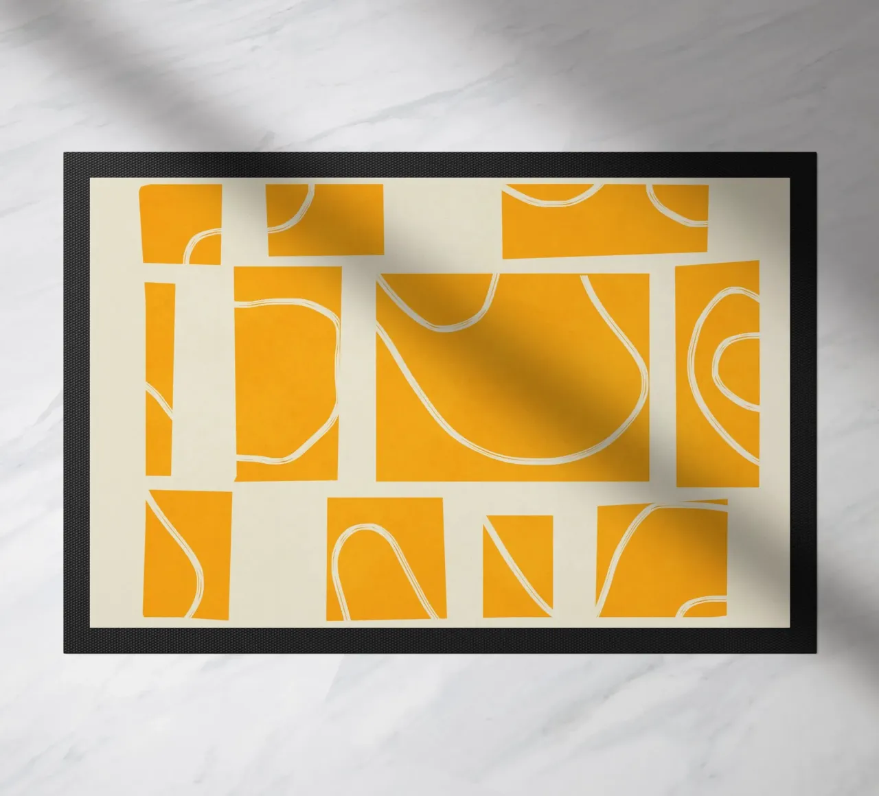 Abstract Pathways 4 doormat by Flow Line