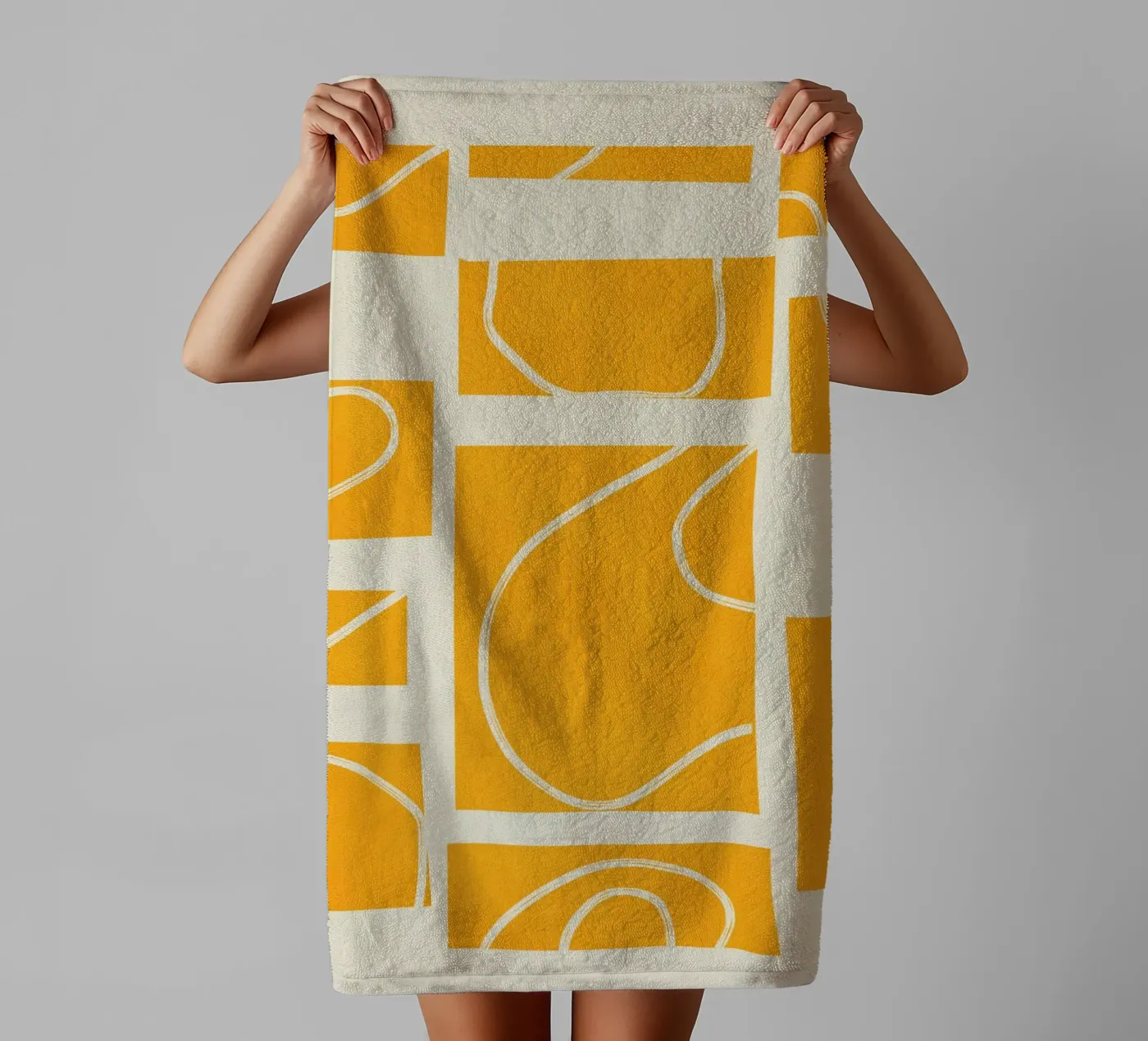 Abstract Pathways 4 badhanddoek van Flow Line