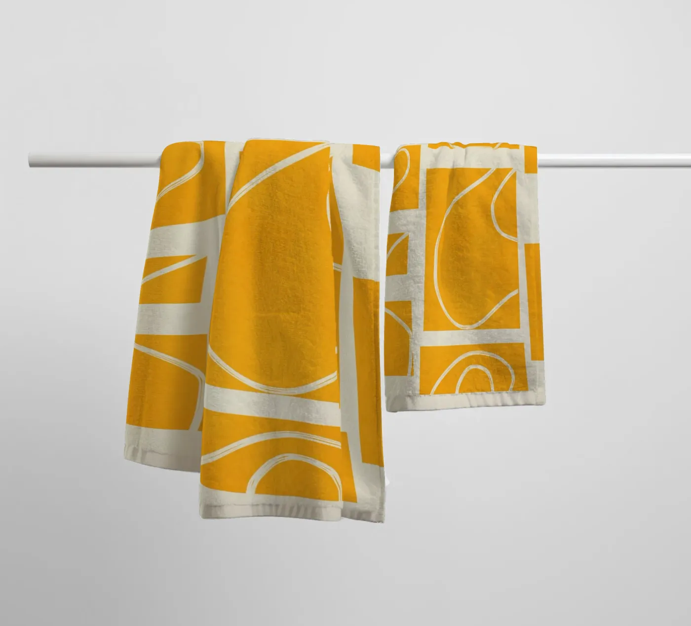 Abstract Pathways 4 badhanddoek van Flow Line