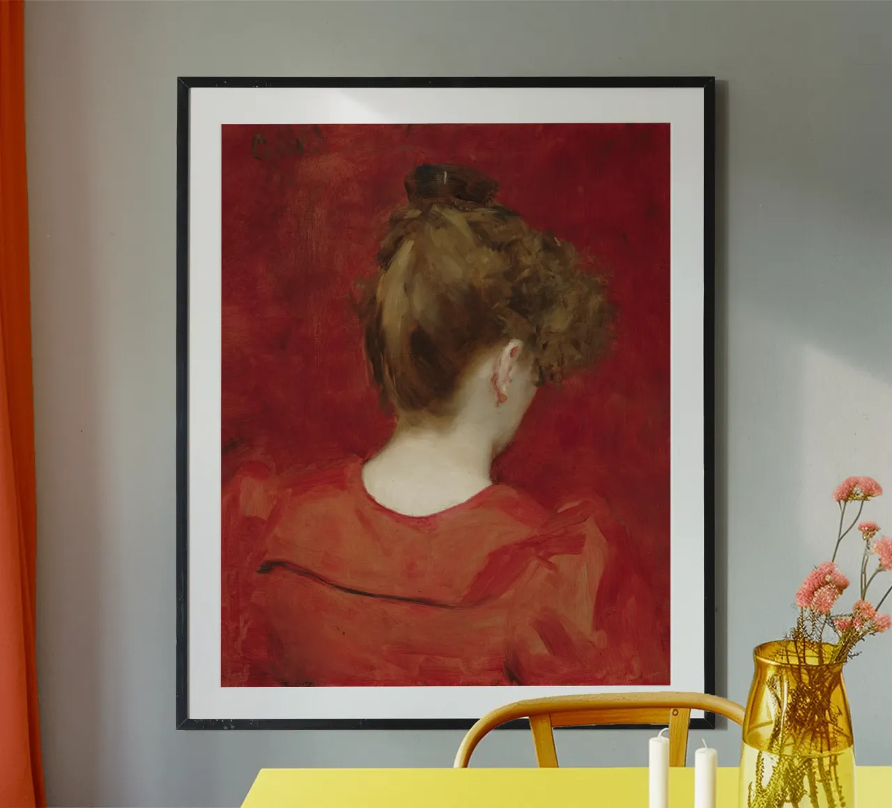 Studio Carolus-Duran di Lilia poster con telaio in plastica da Venus Art