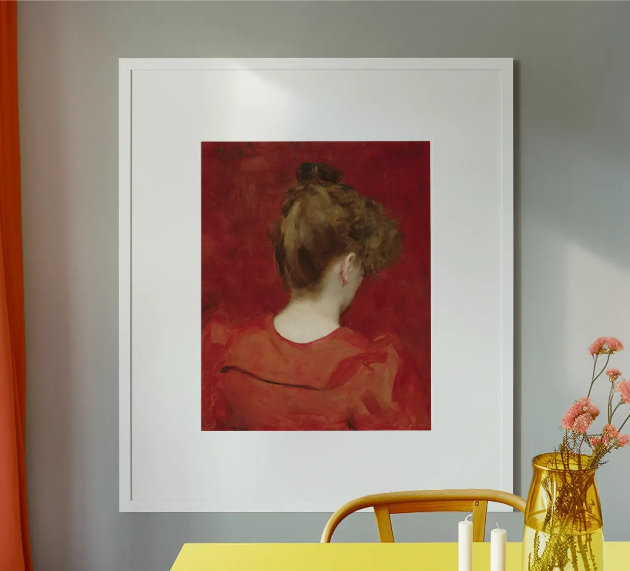 Studio Carolus-Duran di Lilia poster con telaio in plastica da Venus Art