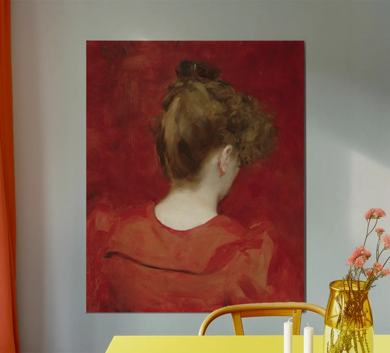 Studio Carolus-Duran di Lilia poster con telaio in plastica da Venus Art