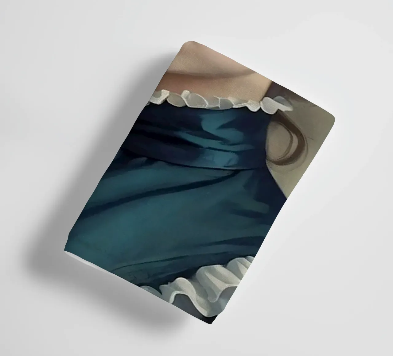 Junge Frau in historischem Gewand mit eleganter Frisur Handtuch von DesignDoodle