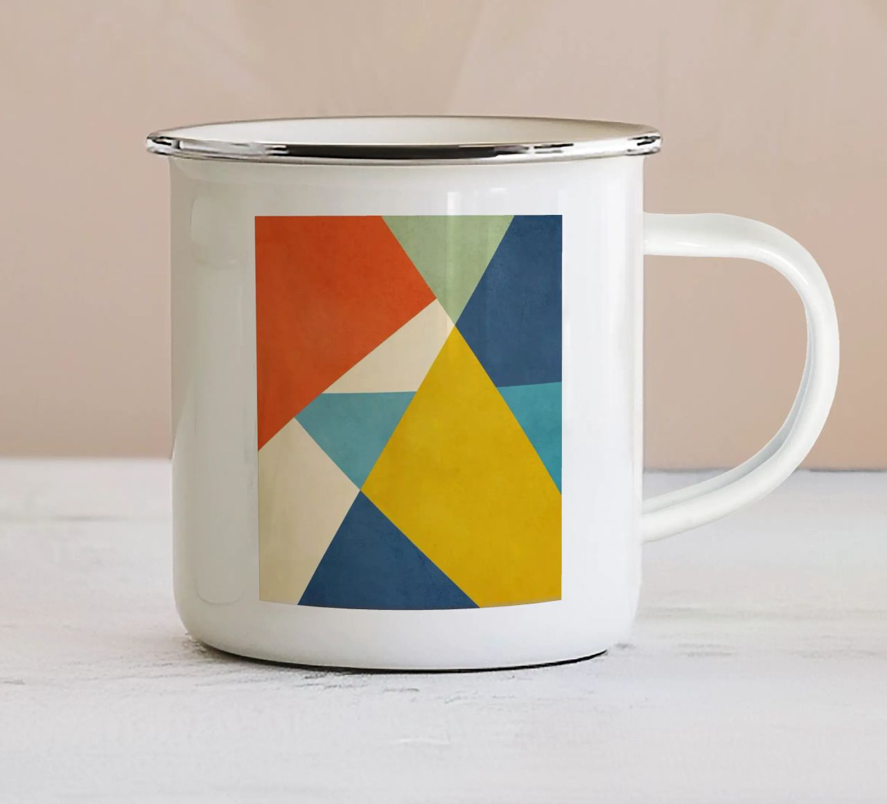 Flow of Geometry  1 tazza in smalto da Flow Line