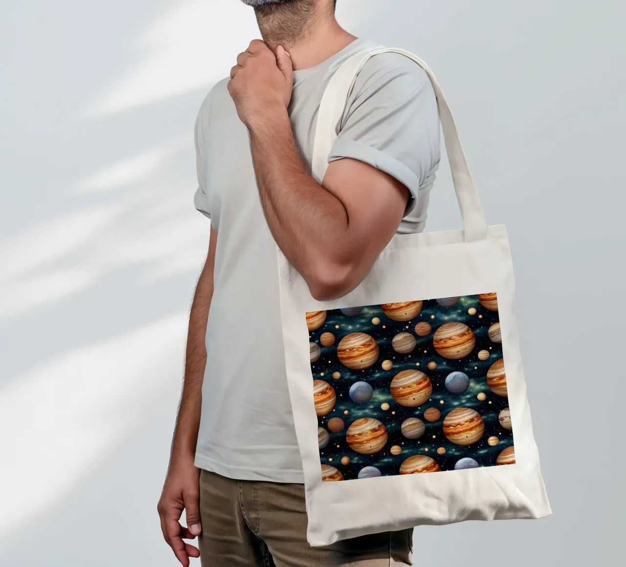 Parata di Giove borsa in juta da Happy Littles