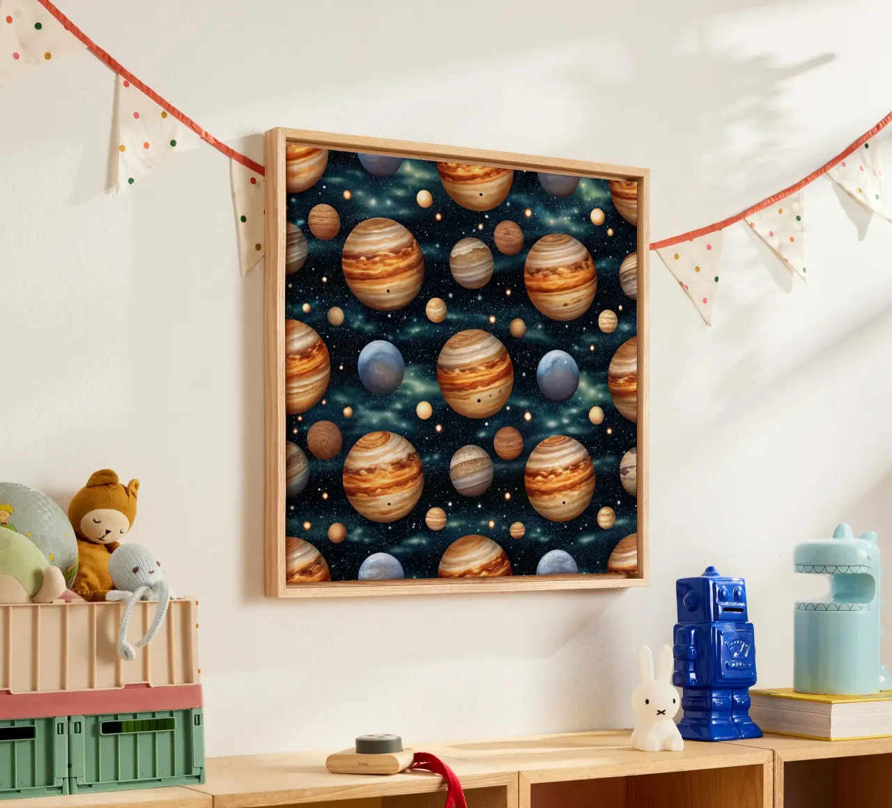Parata di Giove tela con Cornice a cassetta da Happy Littles