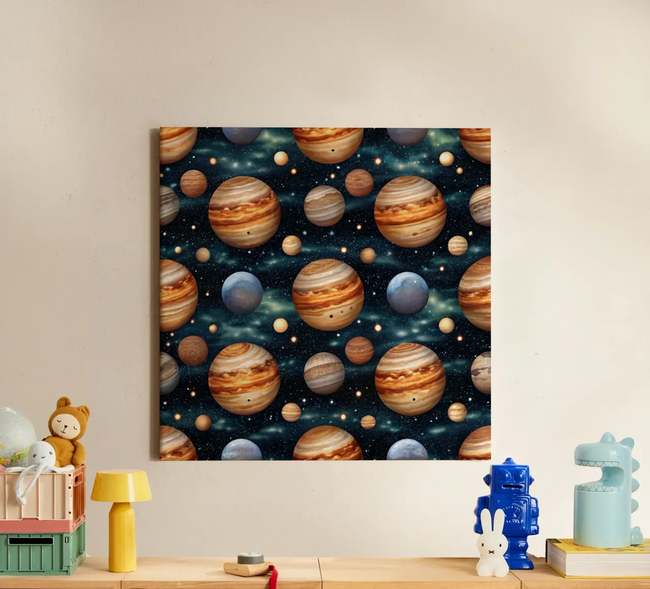 Parata di Giove tela con Cornice a cassetta da Happy Littles