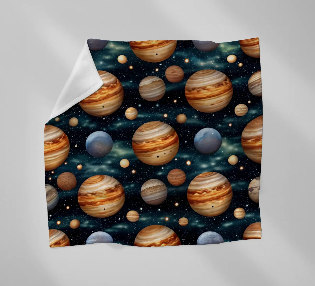 Jupiter Parade fleece blanket by Happy Littles