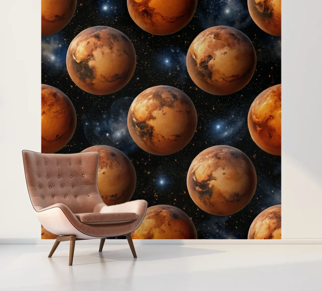 Mars Ontdekkingsreiziger fotobehang van Happy Littles