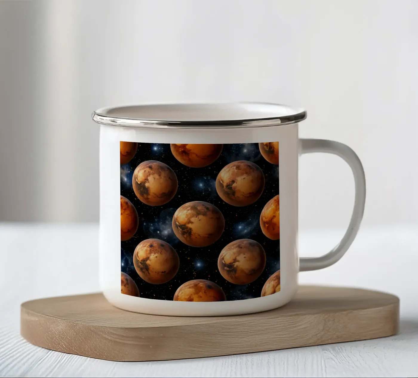 Mars Explorer enamel mug by Happy Littles