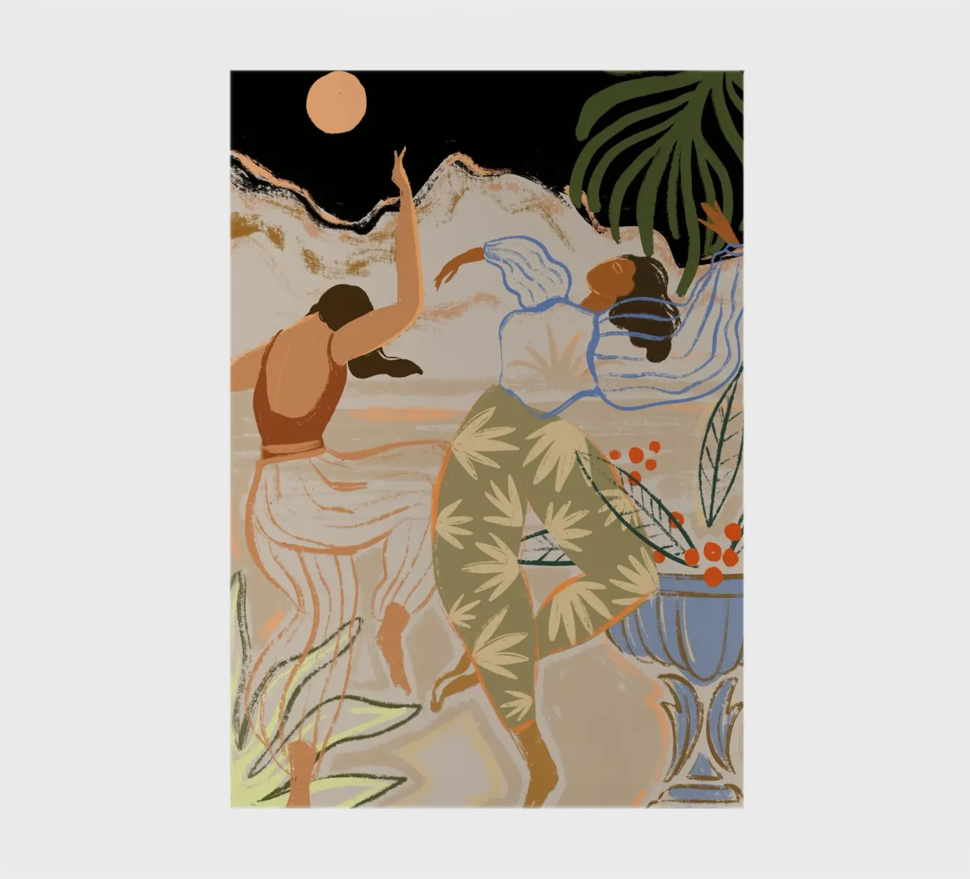 Dance Under the Moonlight notebook by Arty Guava