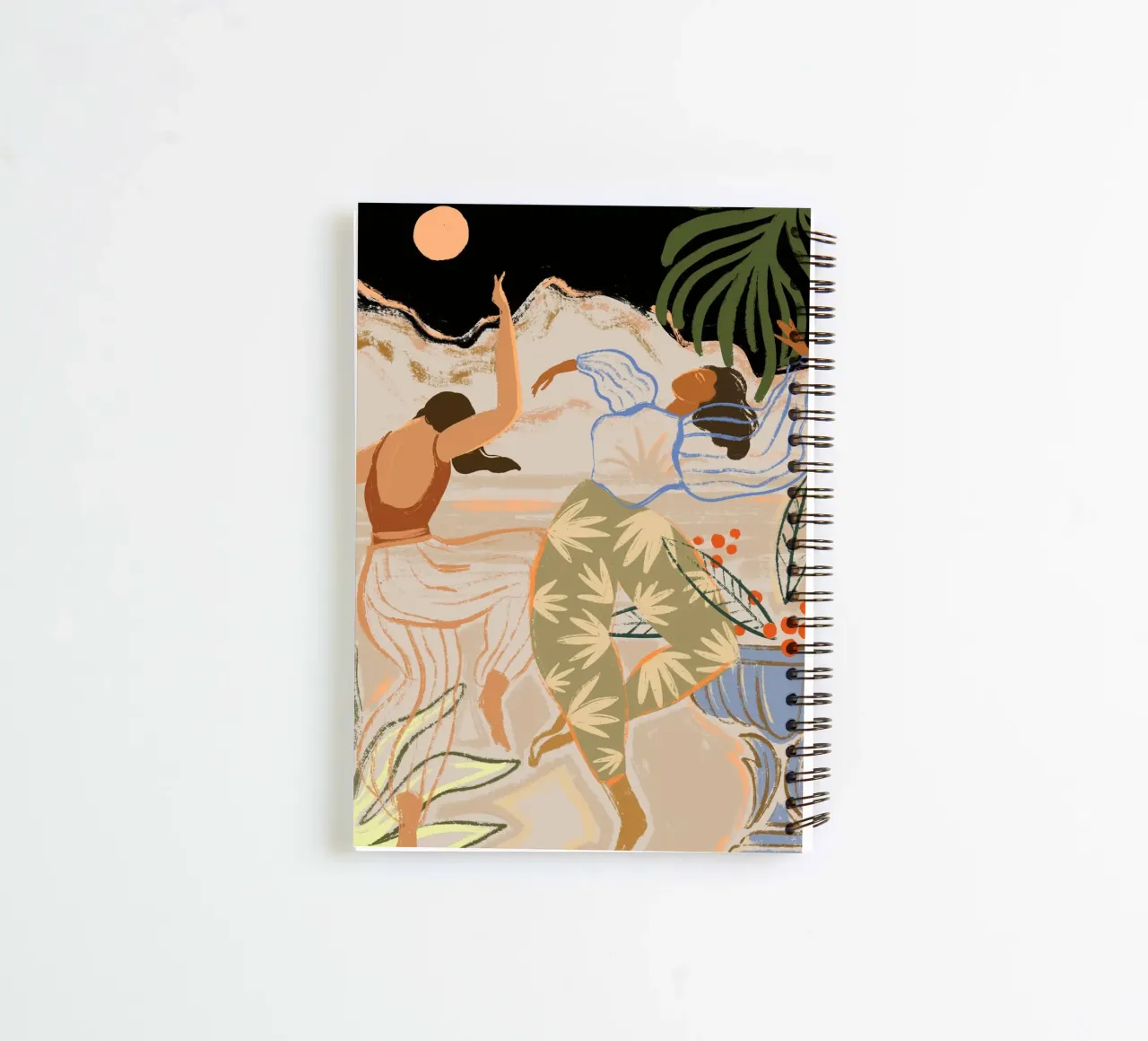 Dance Under the Moonlight notitieboek met spiraal van Arty Guava