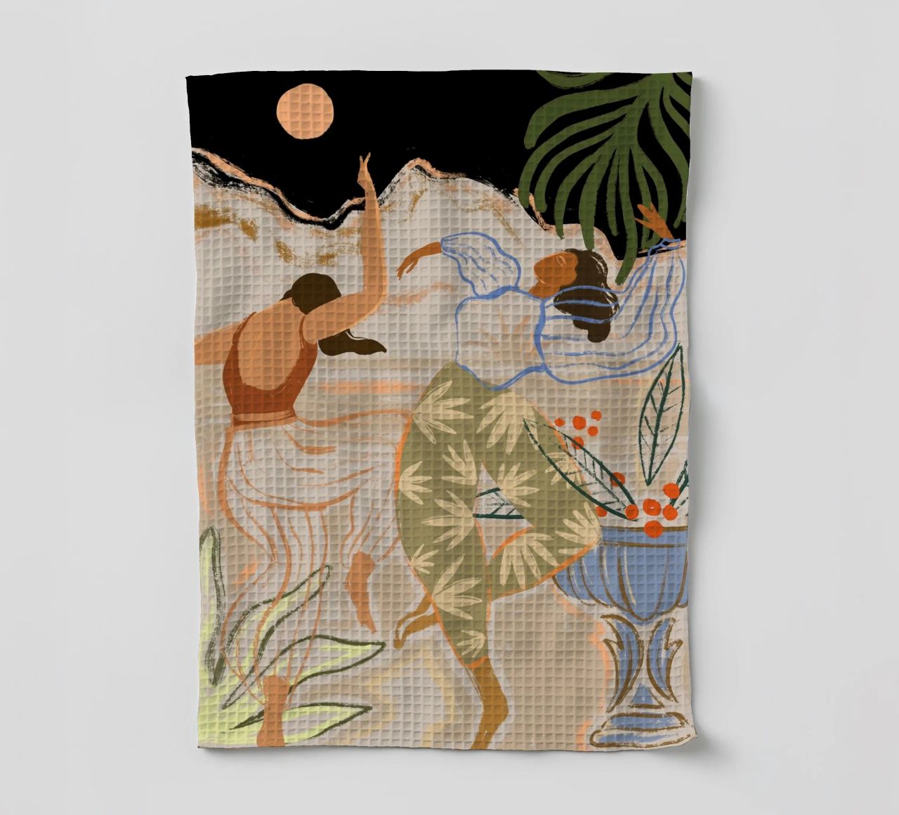 Dance Under the Moonlight Geschirrtuch von Arty Guava