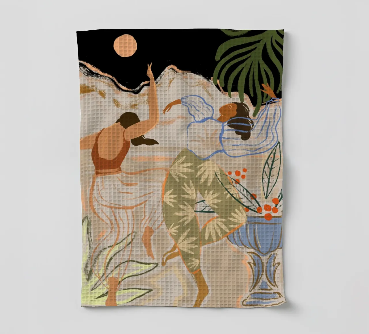 Dance Under the Moonlight Geschirrtuch von Arty Guava