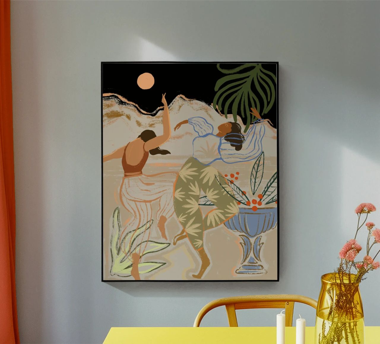 Dance Under the Moonlight Acryl-Glas von Arty Guava