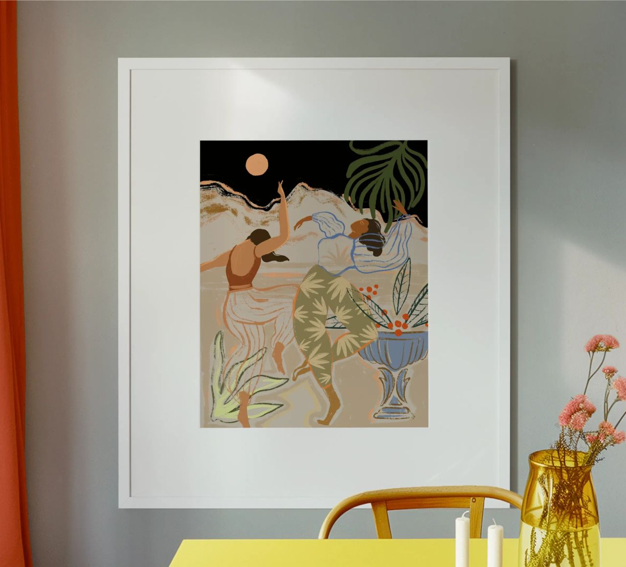 Dance Under the Moonlight Poster von Arty Guava
