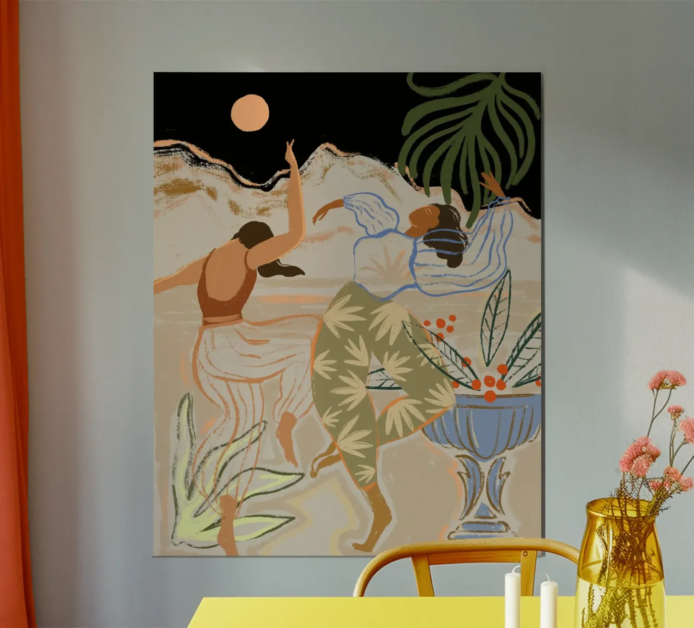 Dance Under the Moonlight poster van Arty Guava