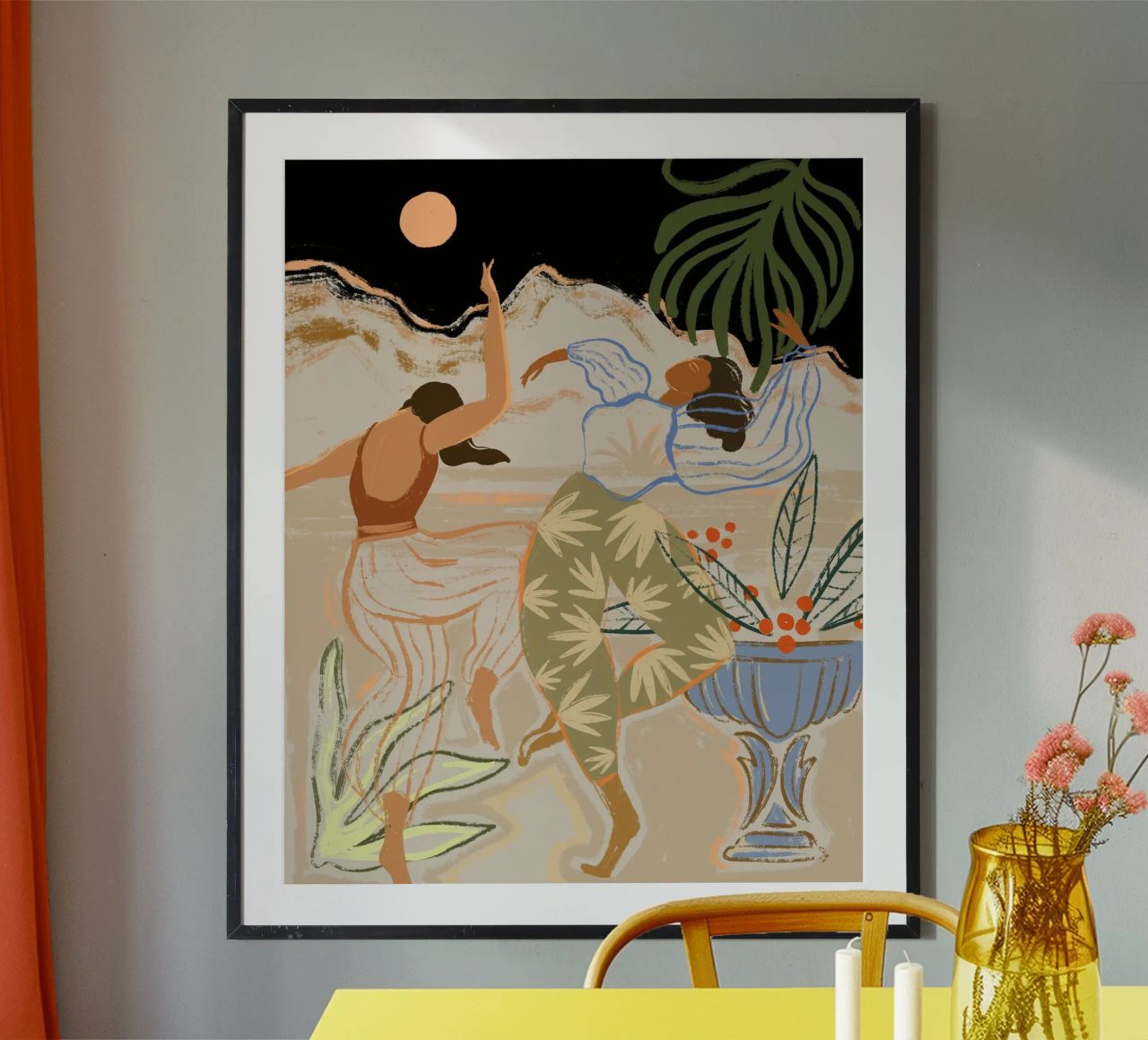 Dance Under the Moonlight Poster von Arty Guava