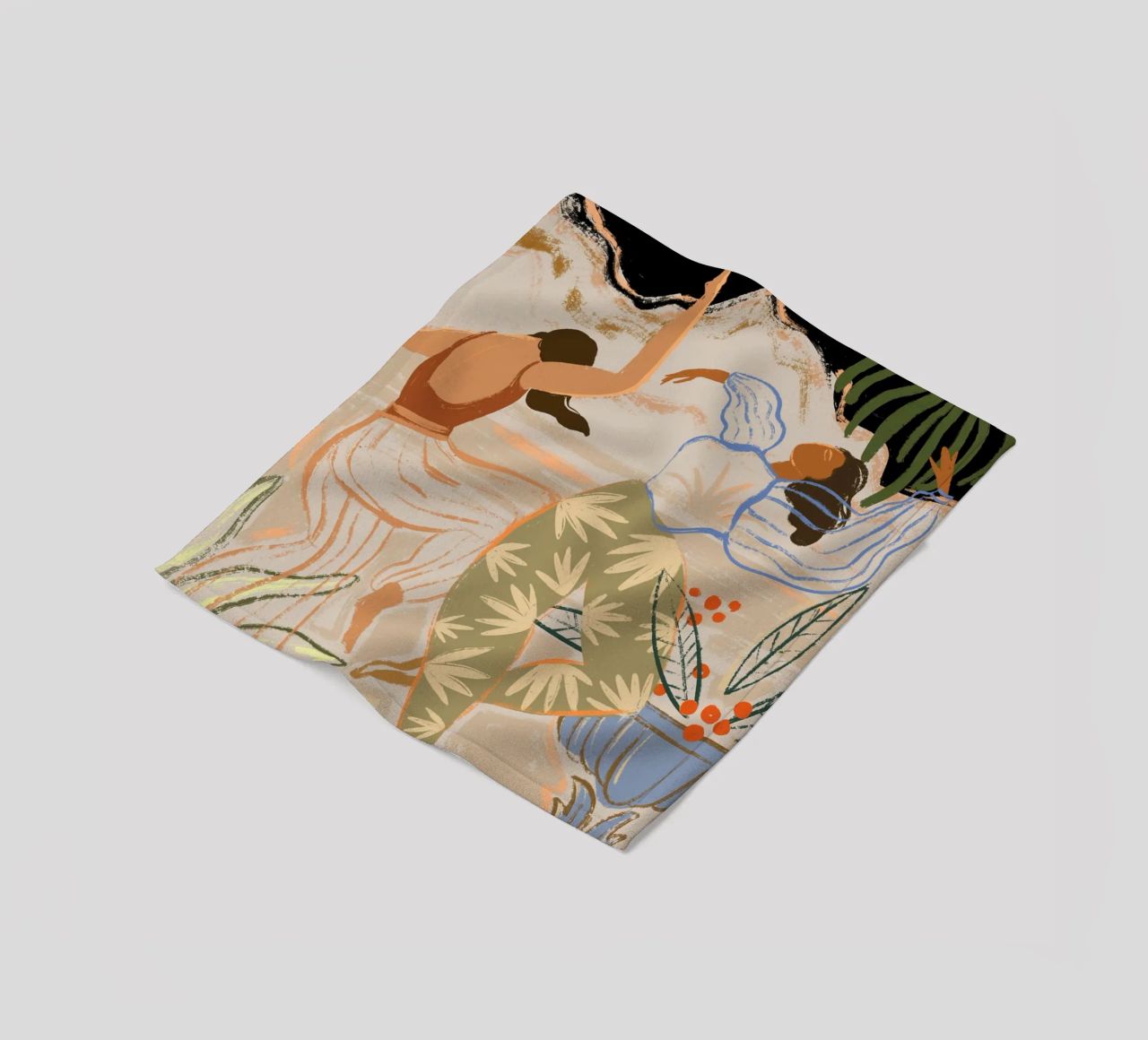 Dance Under the Moonlight fleece blanket by Arty Guava