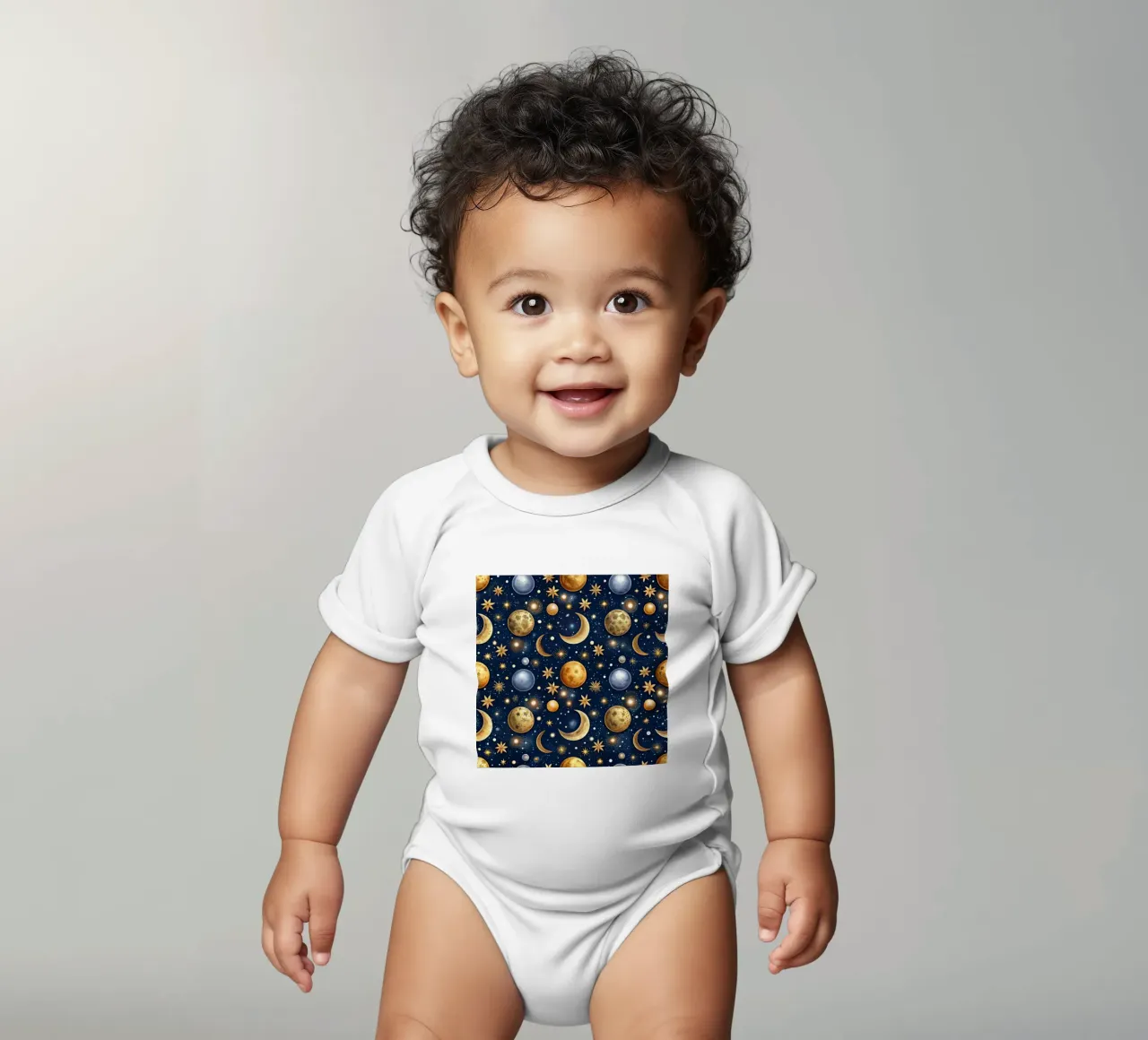 Magia di Mercurio body neonato maniche corte da Happy Littles
