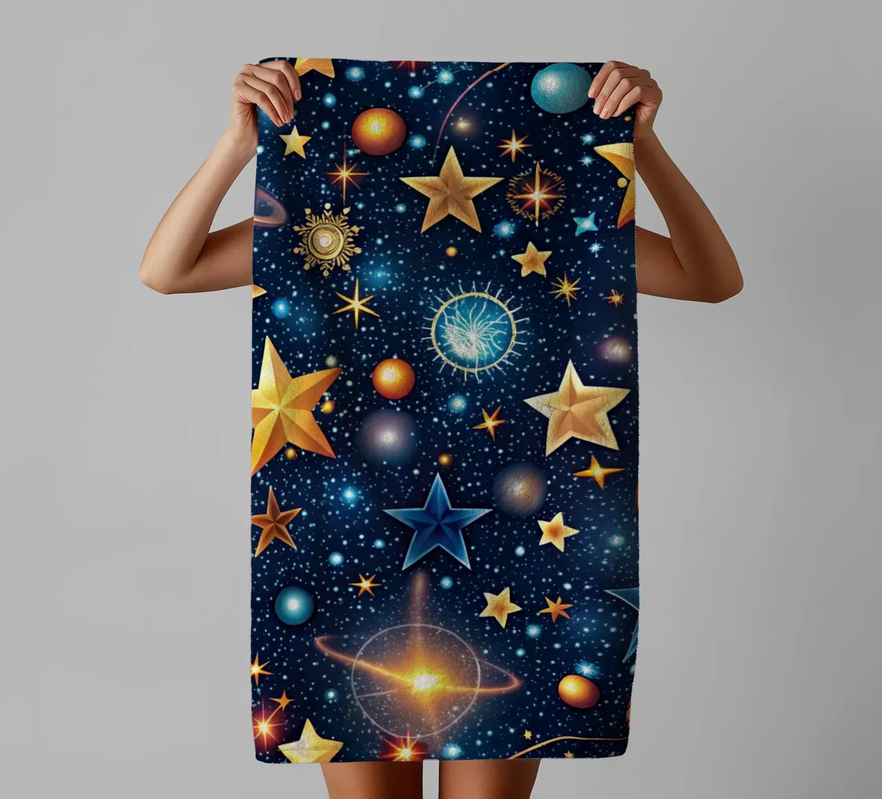 Meraviglie della Via Lattea asciugamano da bagno da Happy Littles